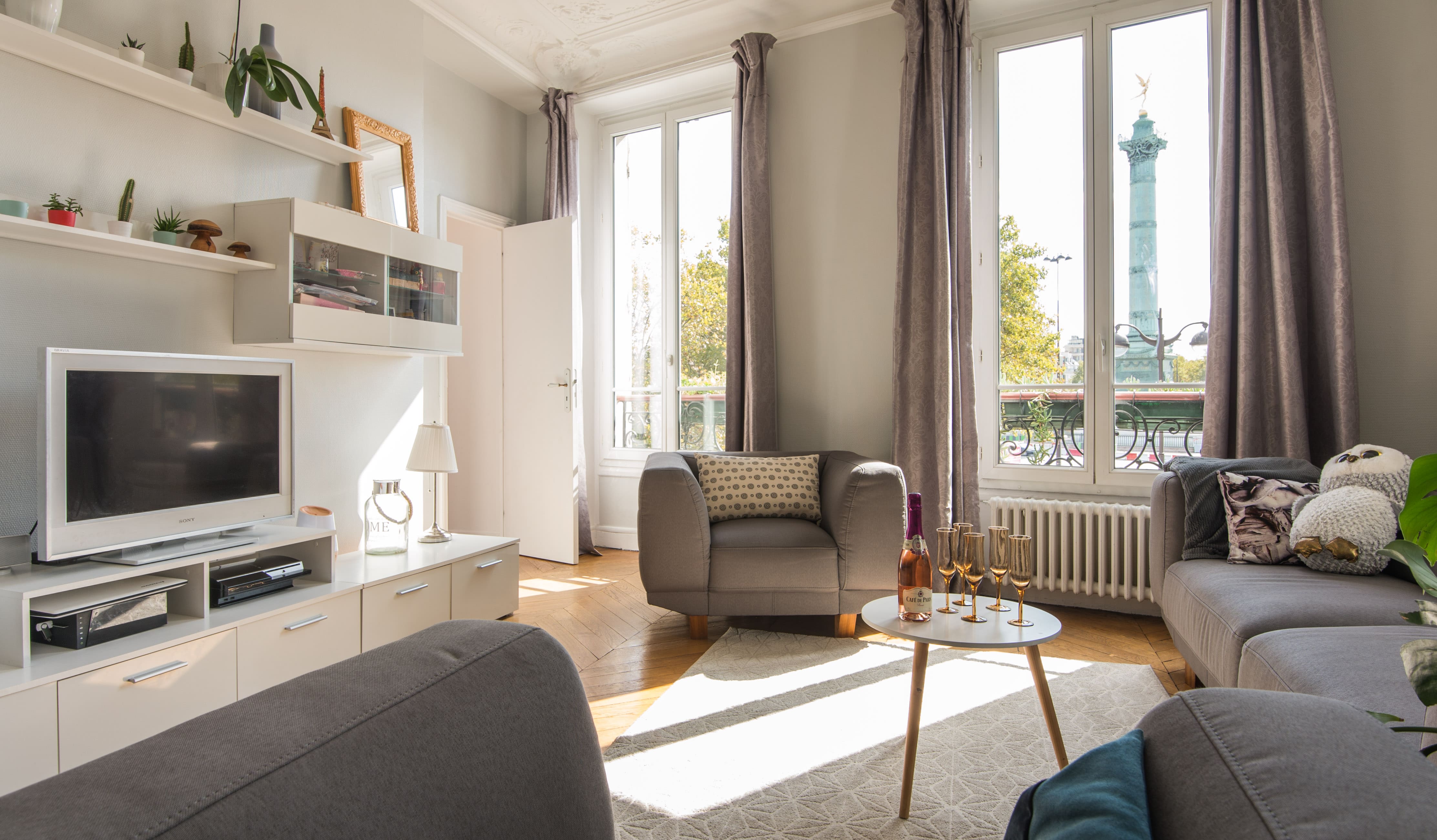 Château Juillet Bastille: Spacious 3-Bedroom Flat with Stunning Views, Bastille – Bercy