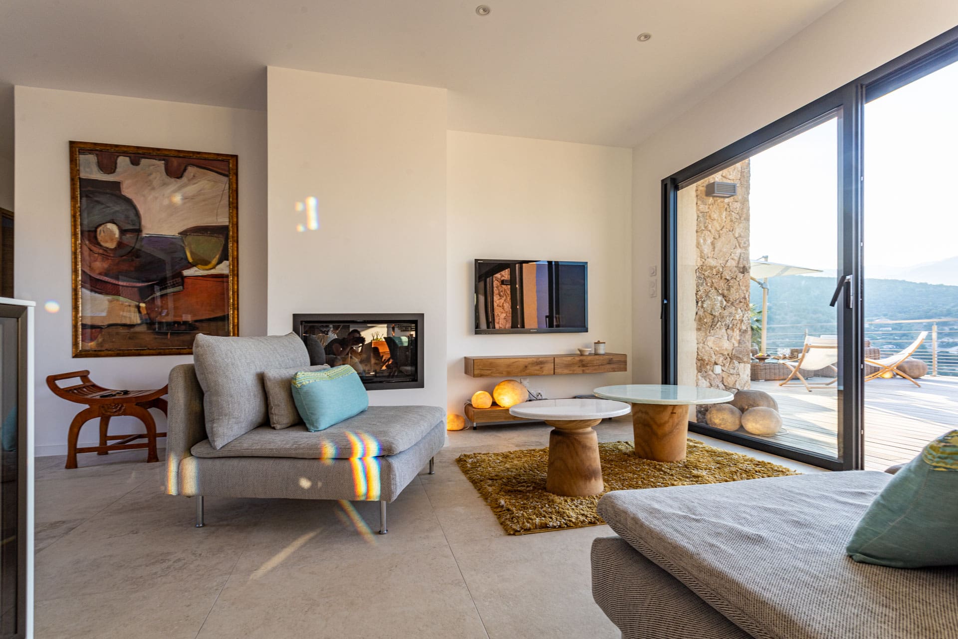 Château Libecciu Ajaccio: Elegant 3-Bedroom Villa with Sea View and Pool, Corsica