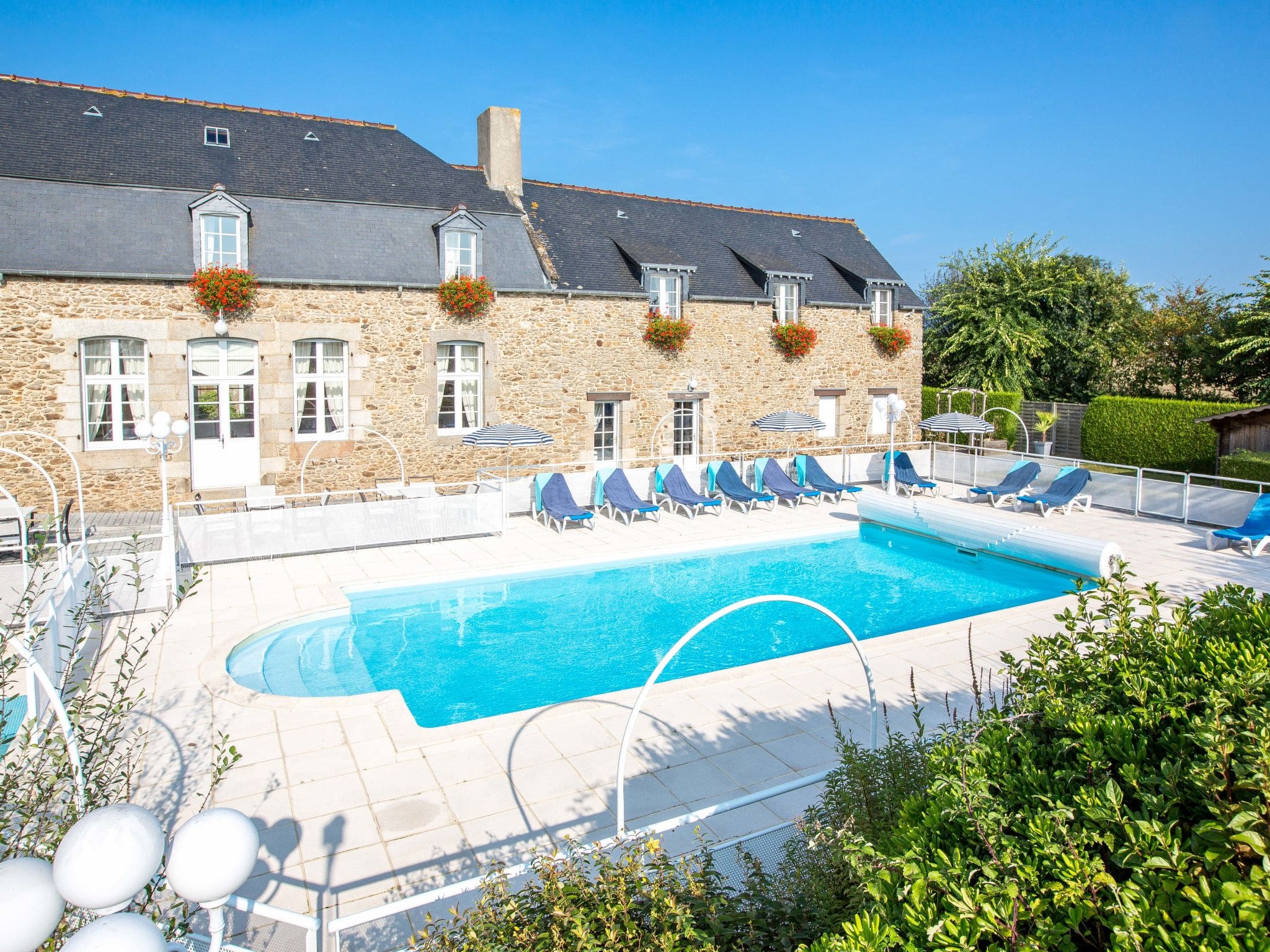 Chateau Malouiniere Longchamps: Historic 18th Century Chateau with Heated Pool and Spa in Rural Brittany France