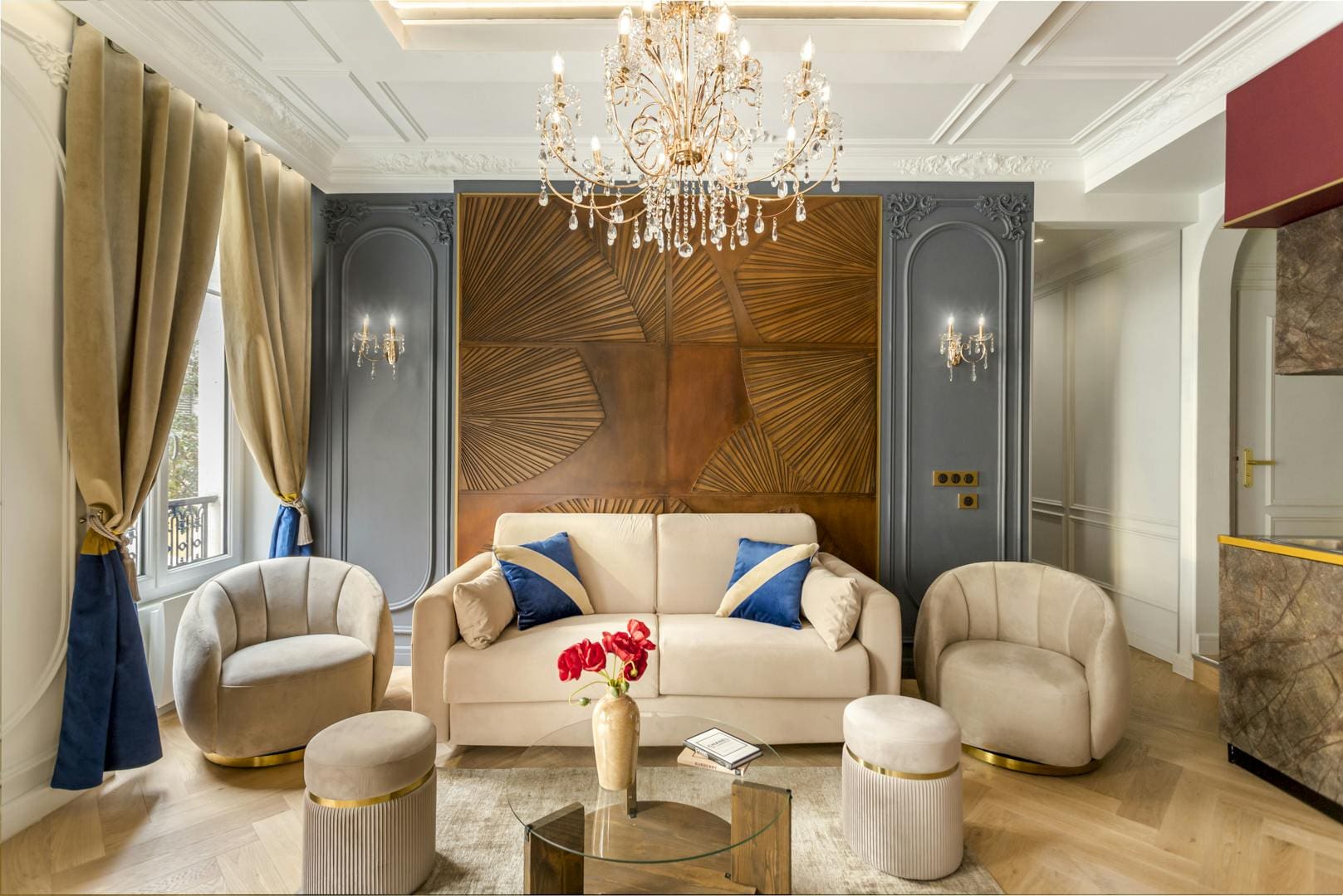 Château Molière Montorgueil: Elegant 4-Bedroom Apartment, Perfect for Families and Groups, Paris