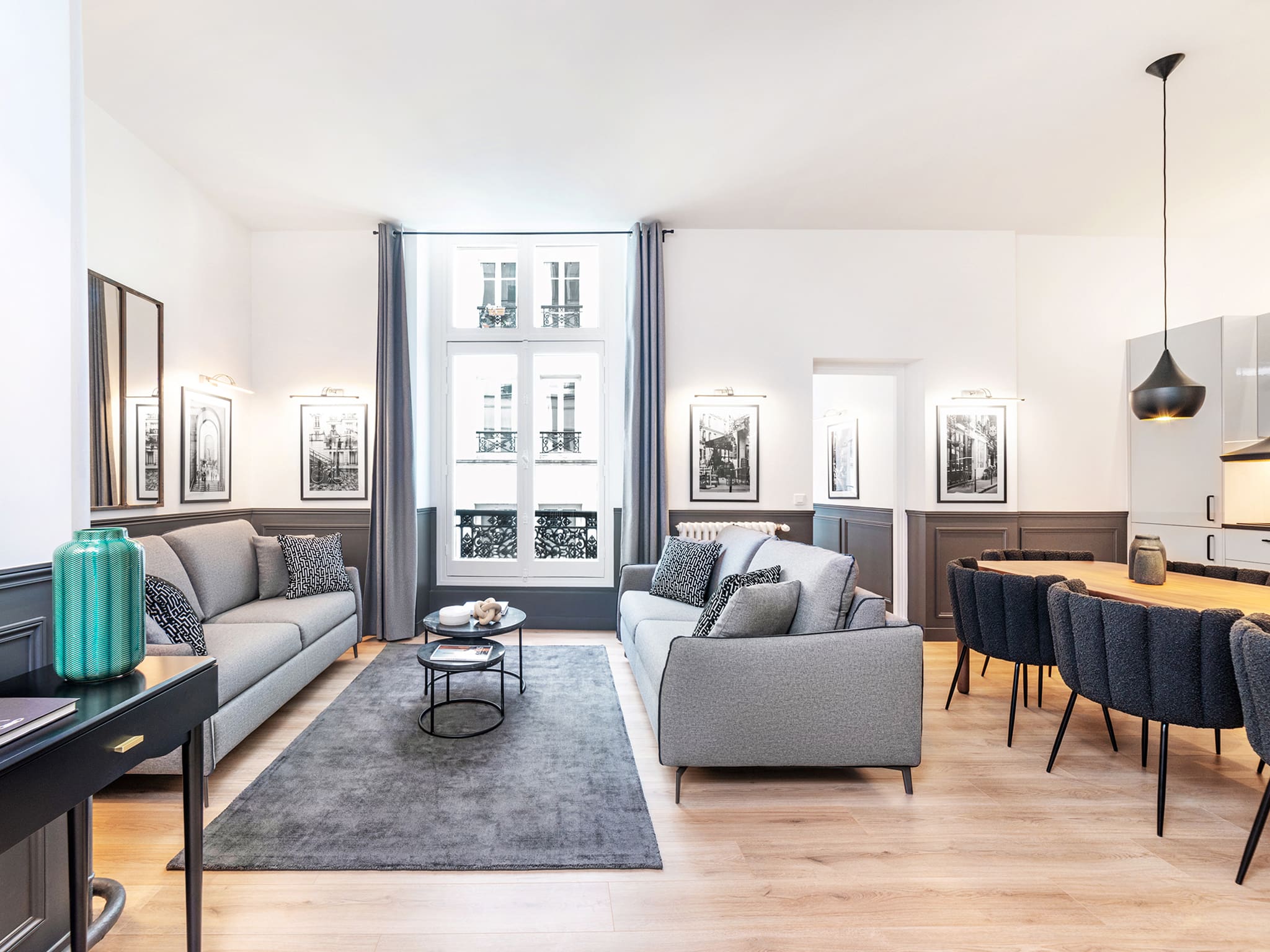 Château Richelieu Paris Grands Boulevards: Chic 3-Bedroom Apartment with Air-Con, Grands Boulevards Paris
