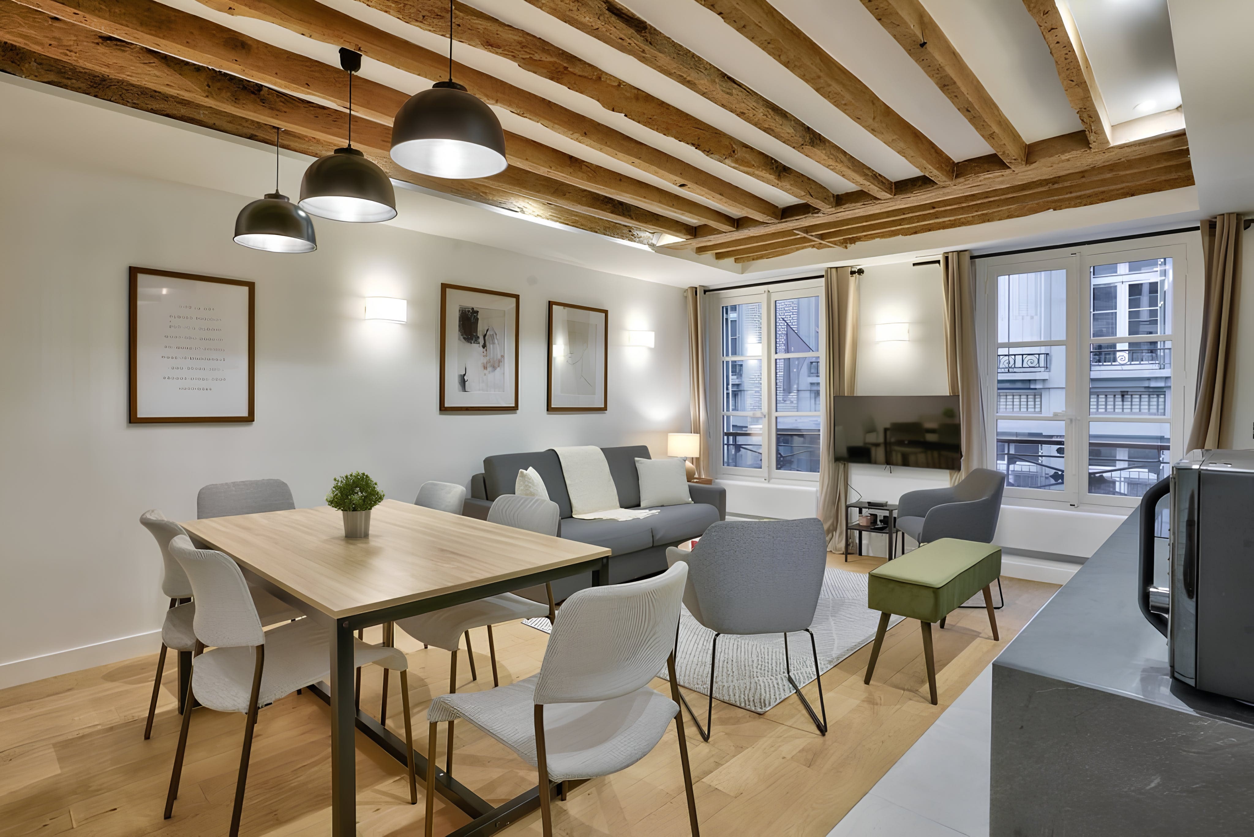 Château Sentier Paris Grands Boulevards: Elegant 3-Bedroom Apartment in Grands Boulevards, Paris