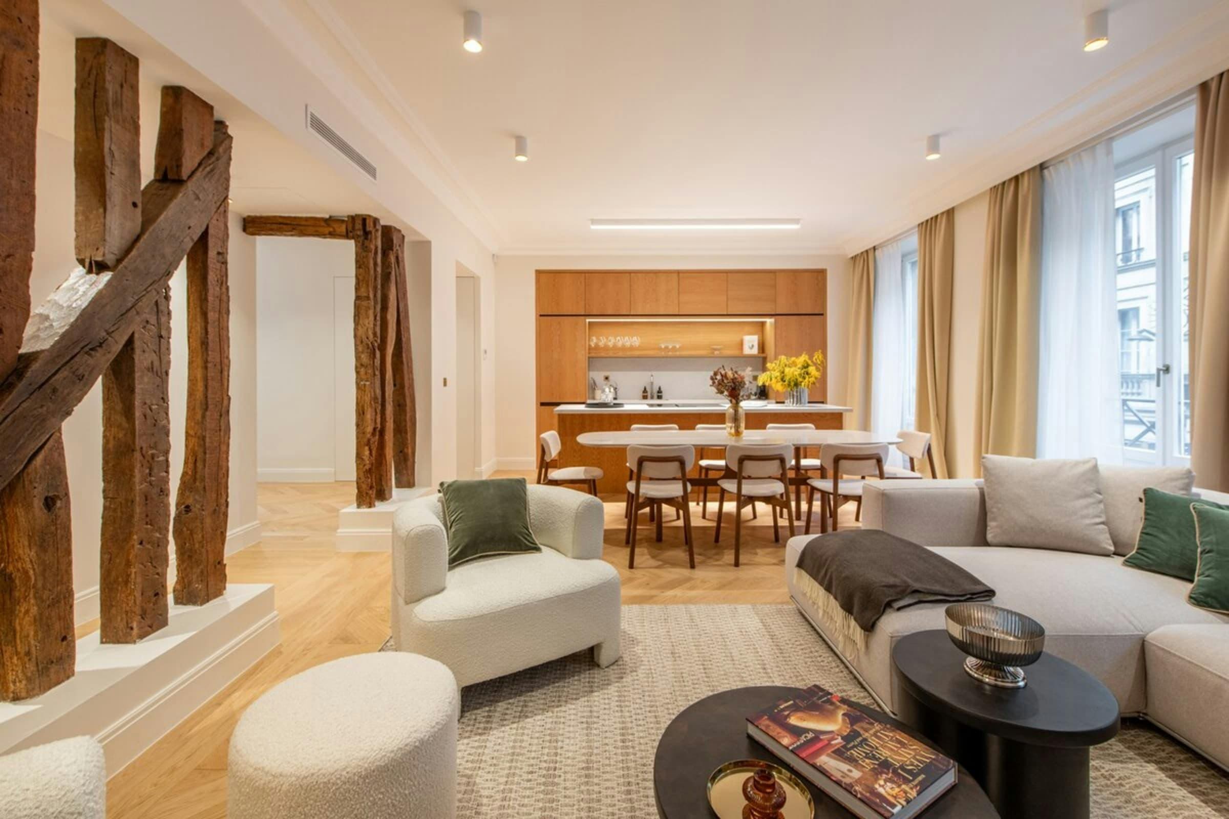 Château Turenne Paris: Elegant 3-Bedroom Luxury Apartment with Terrace, Grands Boulevards Paris