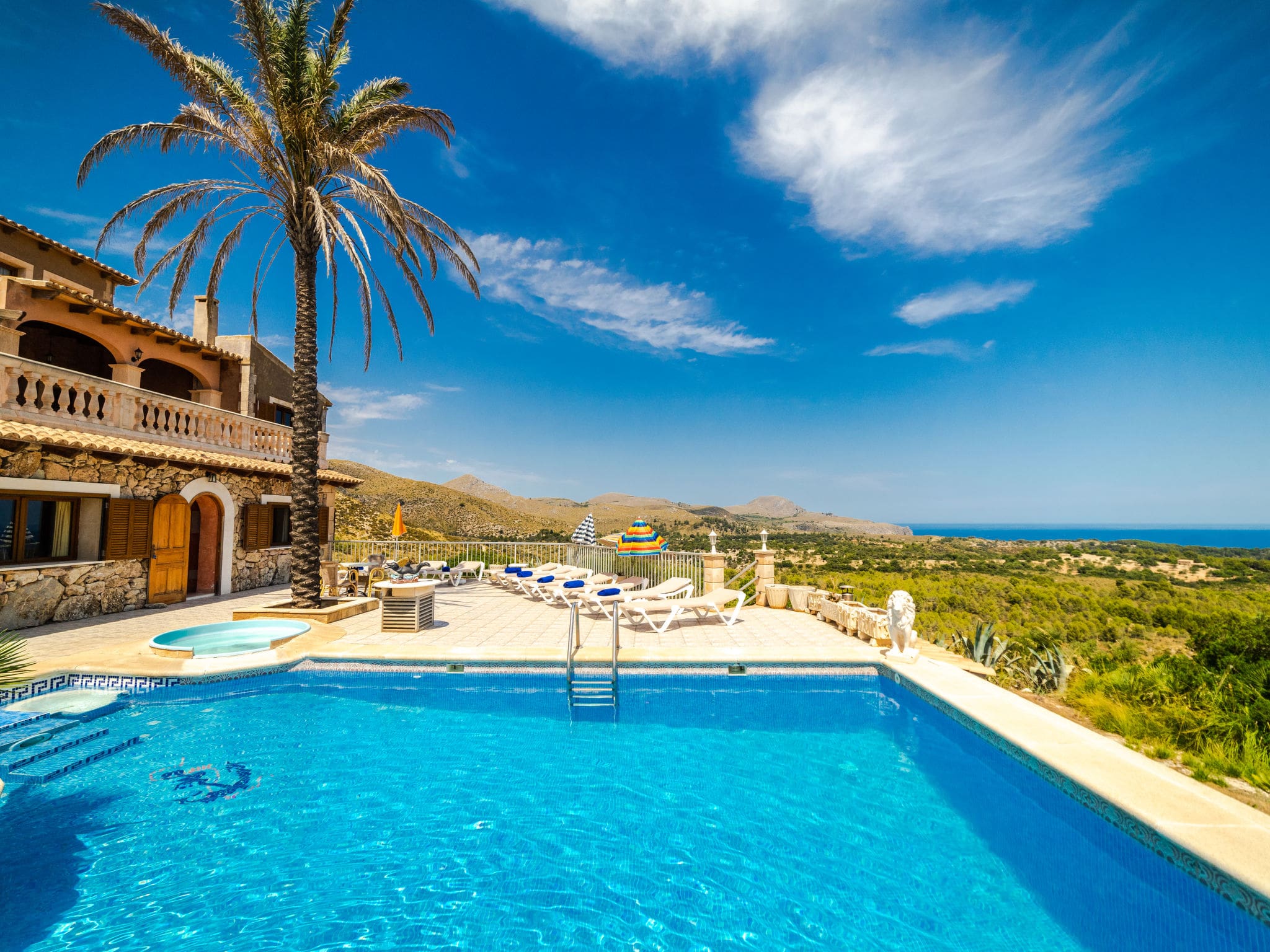 Finca Llevant Cala Torta: Spectacular 5-Bedroom Country Estate with Private Pool and Mountain Views in Mallorca Spain