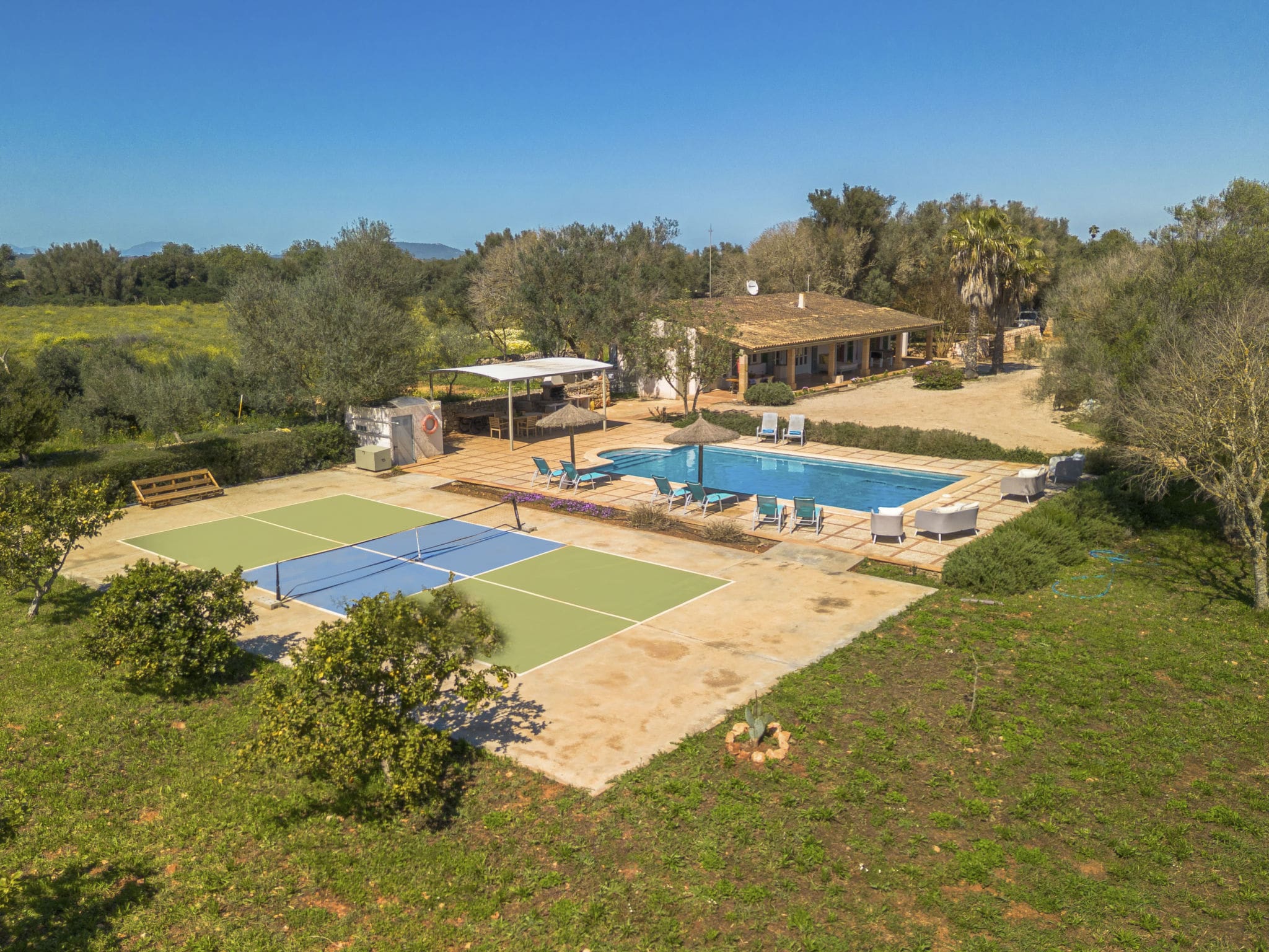 Finca Llevant Felanitx: Spacious 3-Bedroom Villa with Private Pool and Games Room in Rural Mallorca Spain