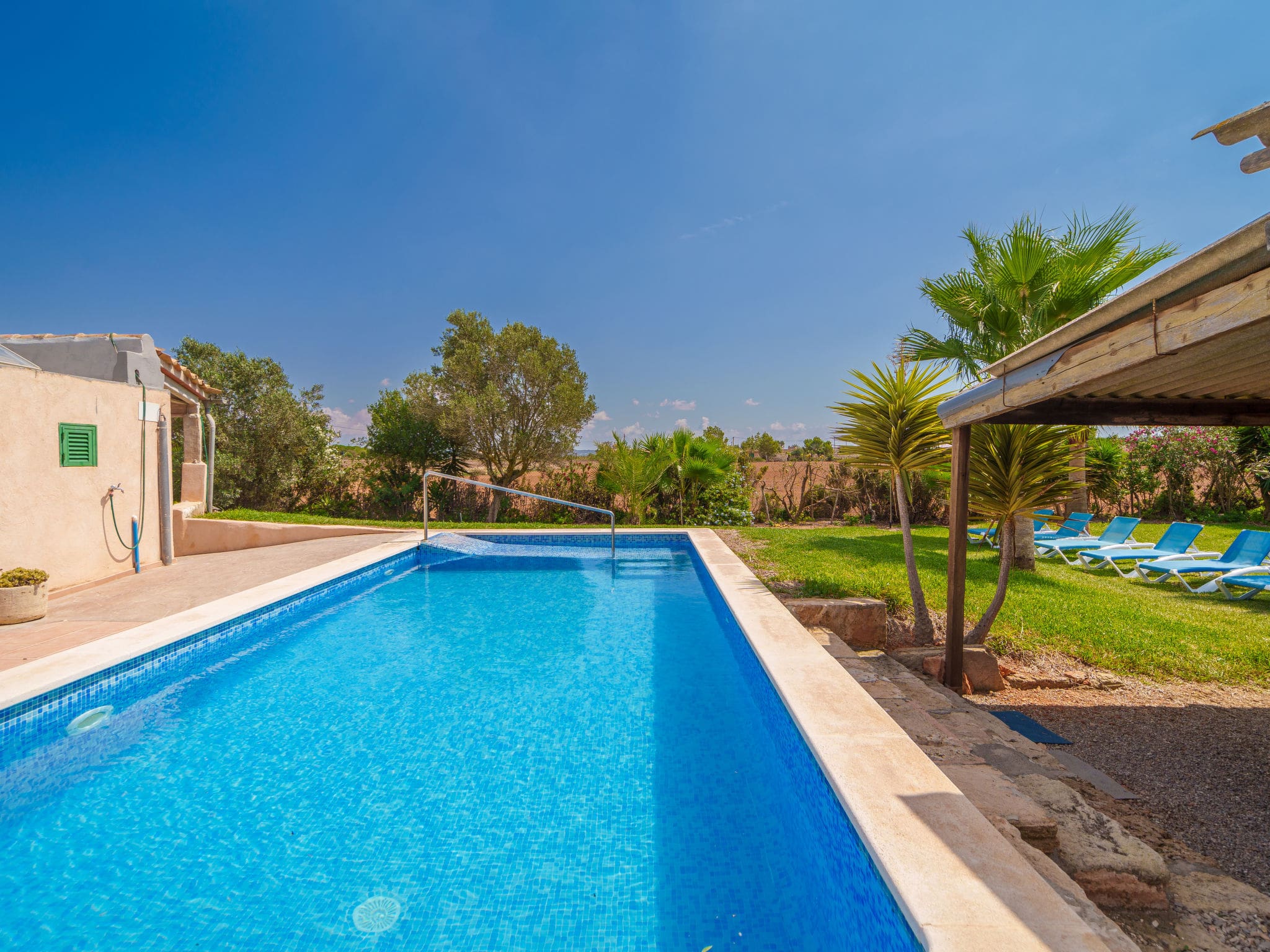 Finca Llevant Salines: Charming Four-Bedroom Countryside Villa with Private Pool Near Beaches in Mallorca Spain