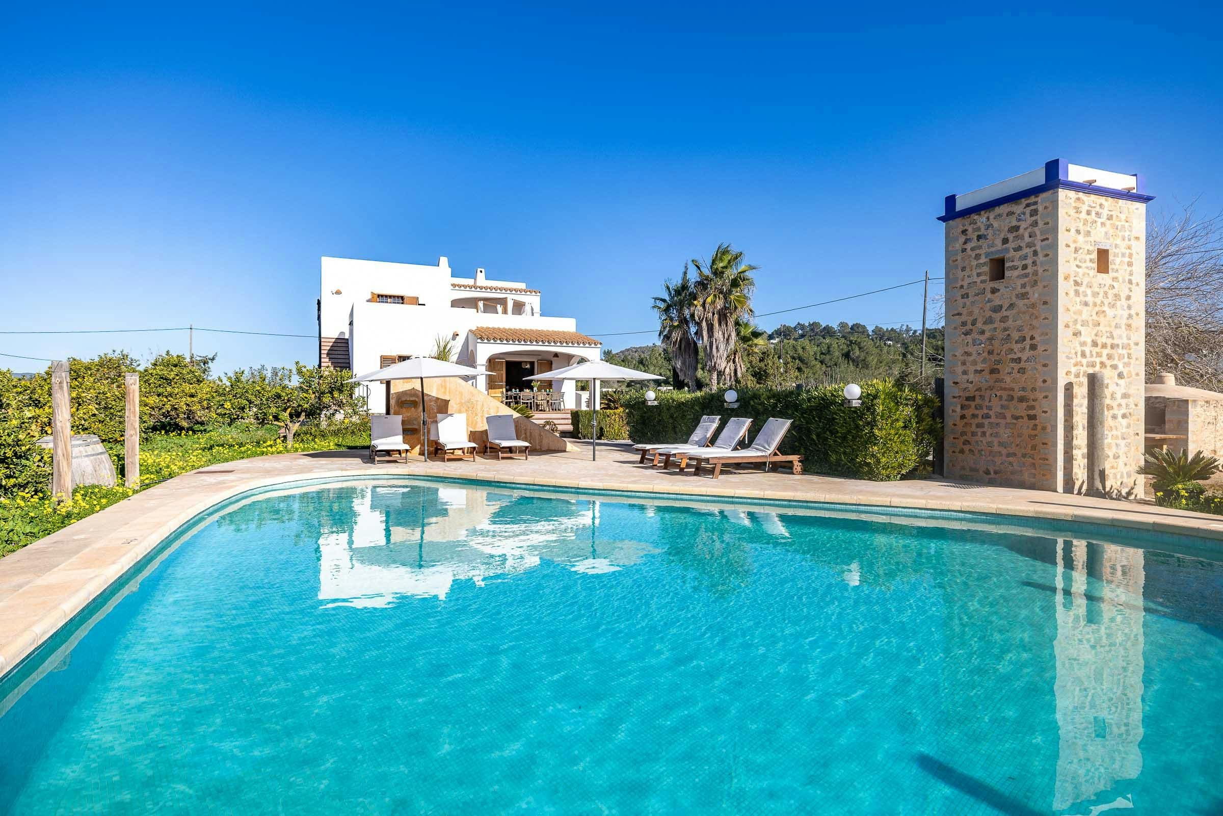 Finca Sabina Talamanca: Luxury 4-Bedroom Villa with Countryside Views, Talamanca, Ibiza