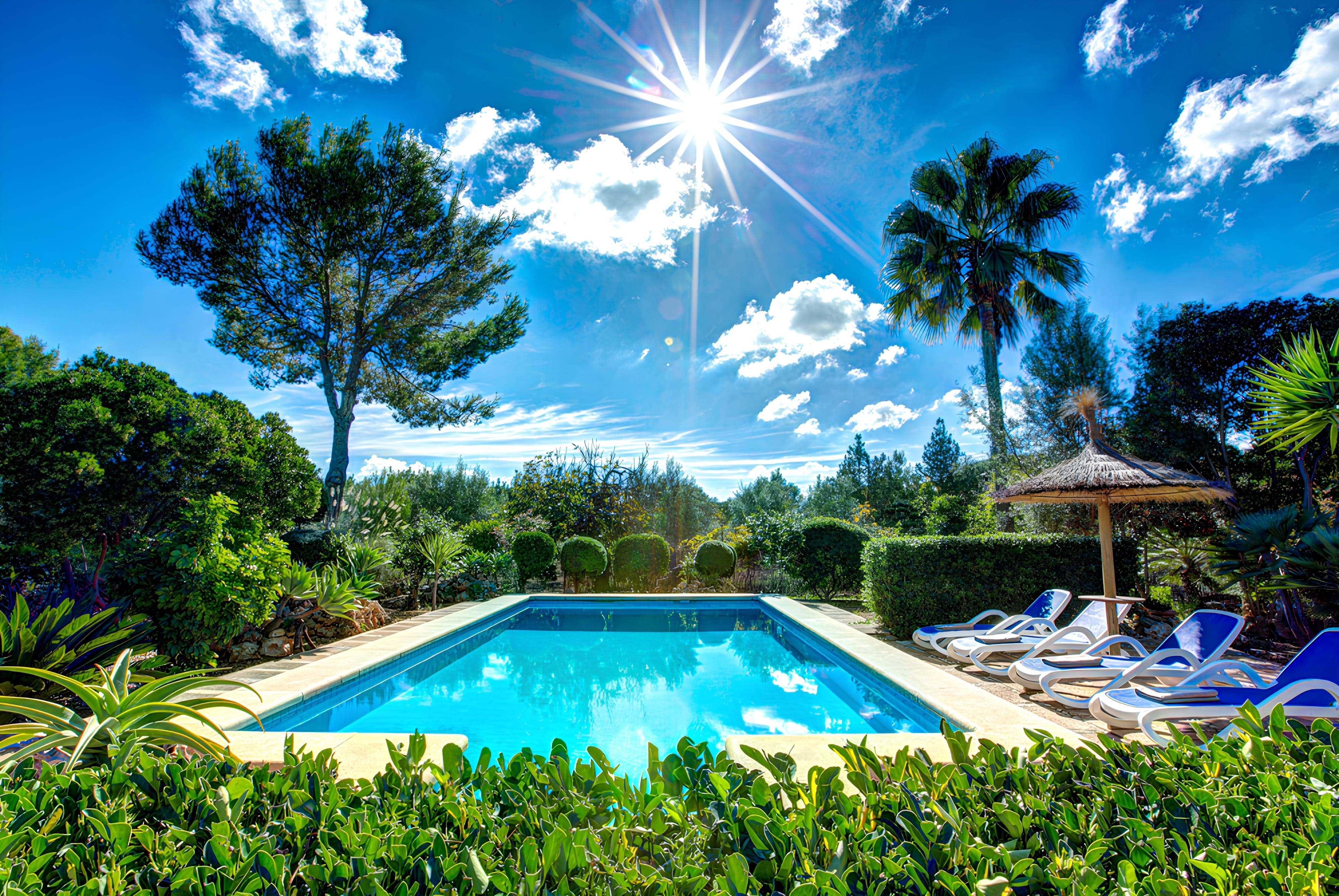 Finca Tramuntana Pollença Pollença 2: Charming 3-Bedroom Villa with Pool and Sea Views, Pollença