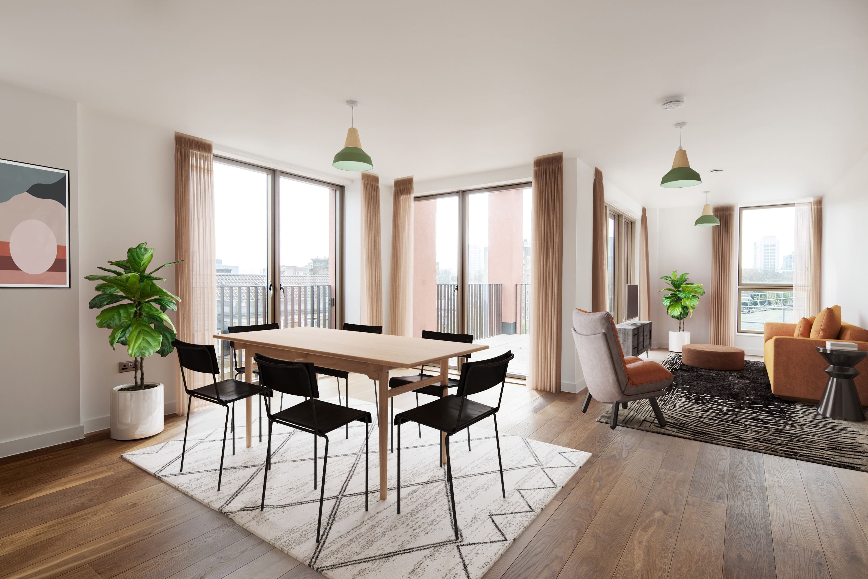 House Camden Somers: Chic 2-Bedroom Apartment with Terrace, Somers Town London