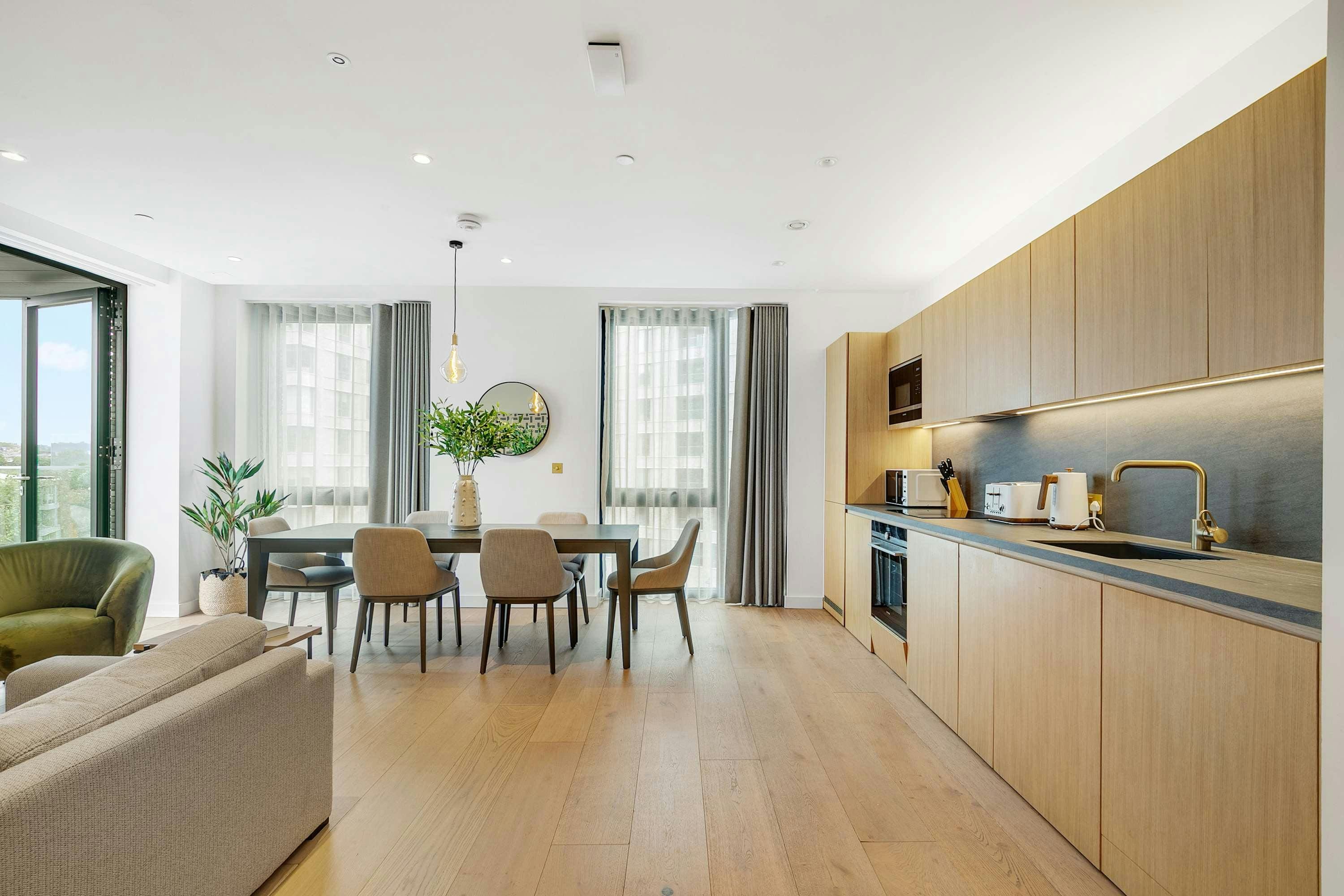 House Camley Kings Cross Kings Cross 2: Luxury 3-Bedroom Apartment with Shared Terrace, Kings Cross