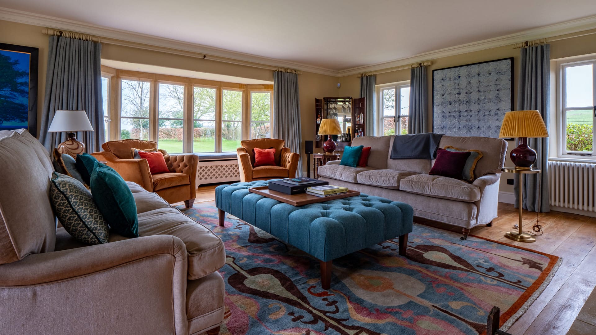 House Campden Warwickshire: Luxury 6-Bedroom House with Tennis Court, Warwickshire