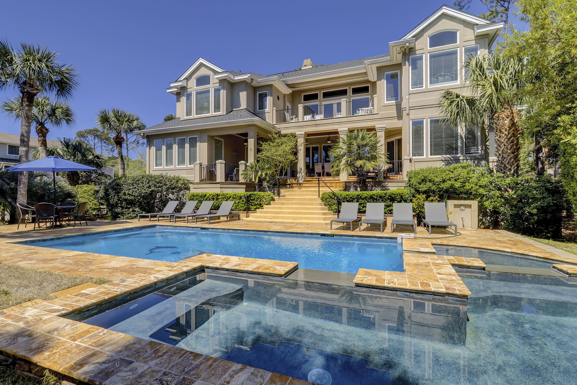 House Palmetto Hilton Head Hilton Head 2: Luxury 6-Bedroom Apartment with Seaview and Pool, Hilton Head