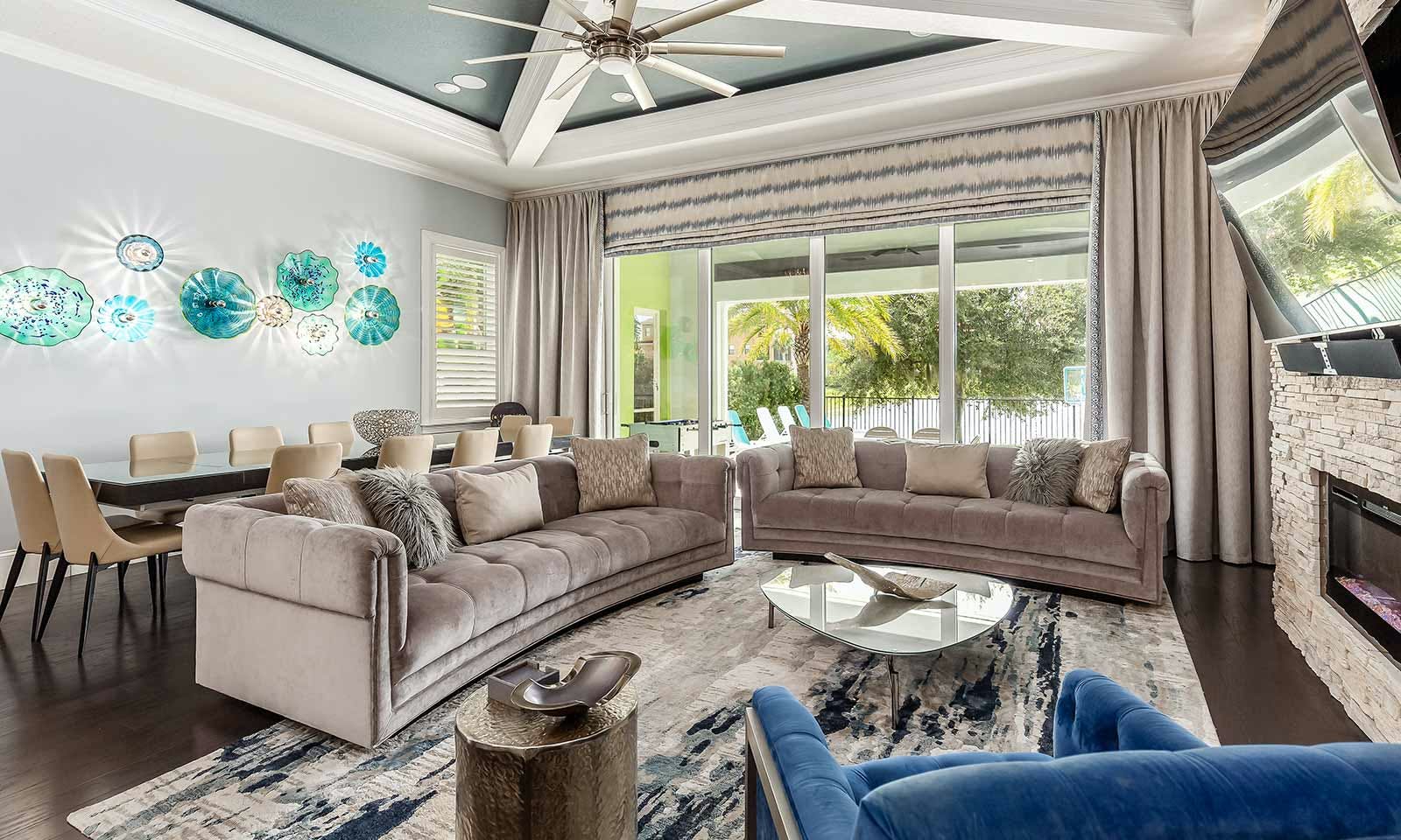 House Sabal Osceola: Luxurious 6-Bedroom House with Pool and Gym, Osceola County