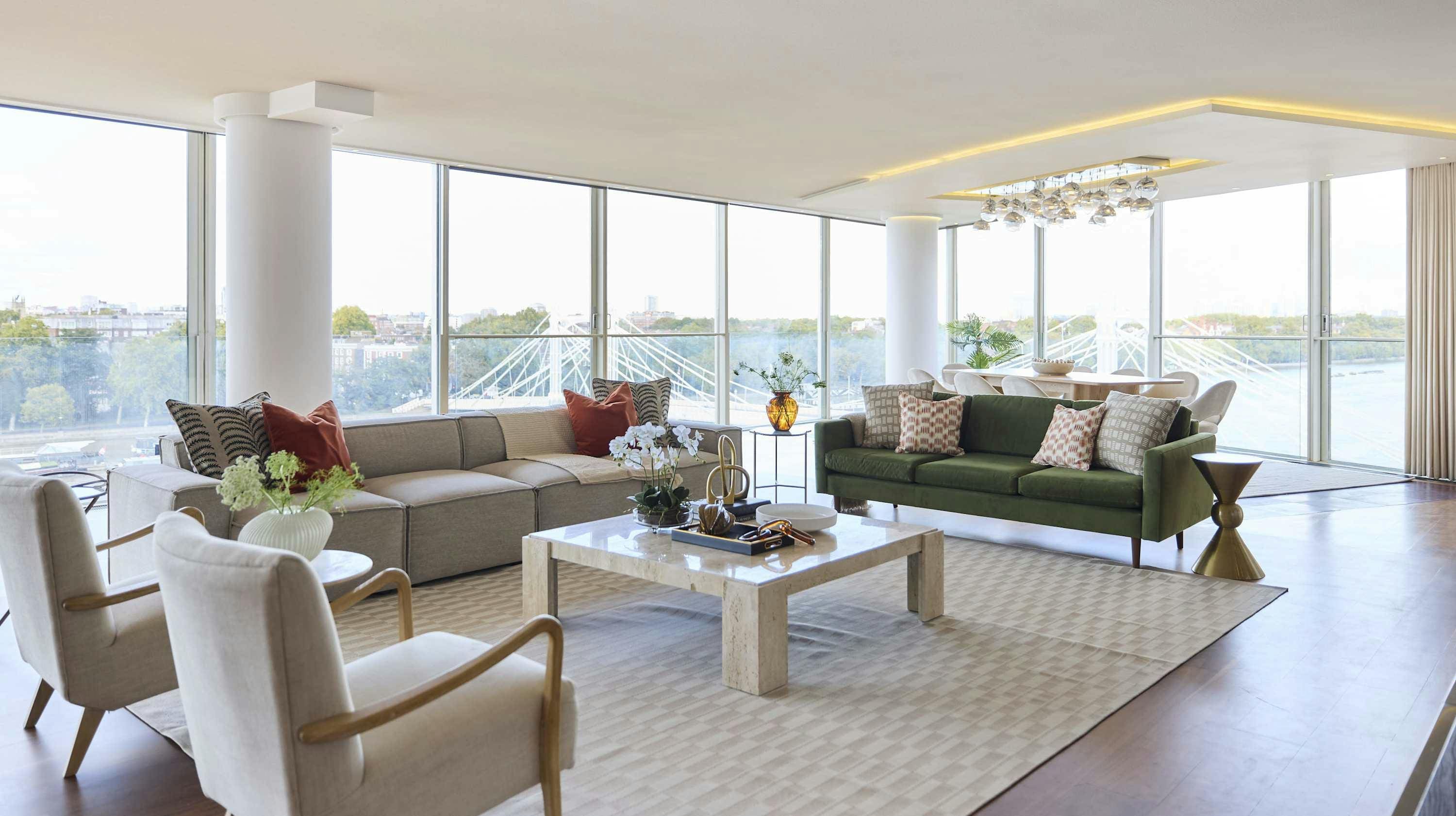 House Thames Chelsea Chelsea: Luxury 4-Bedroom Apartment with River Views, Chelsea