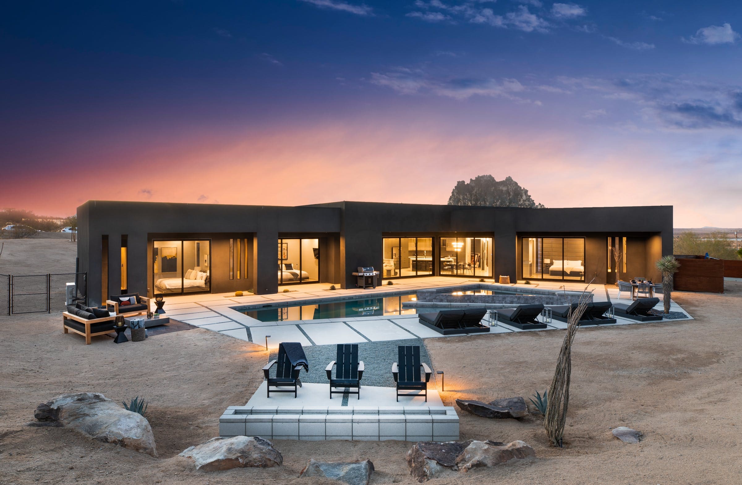 House Yucca Joshua Joshua Tree 7: 3-Bedroom Luxury Villa with Pool and Hot Tub, Joshua Tree