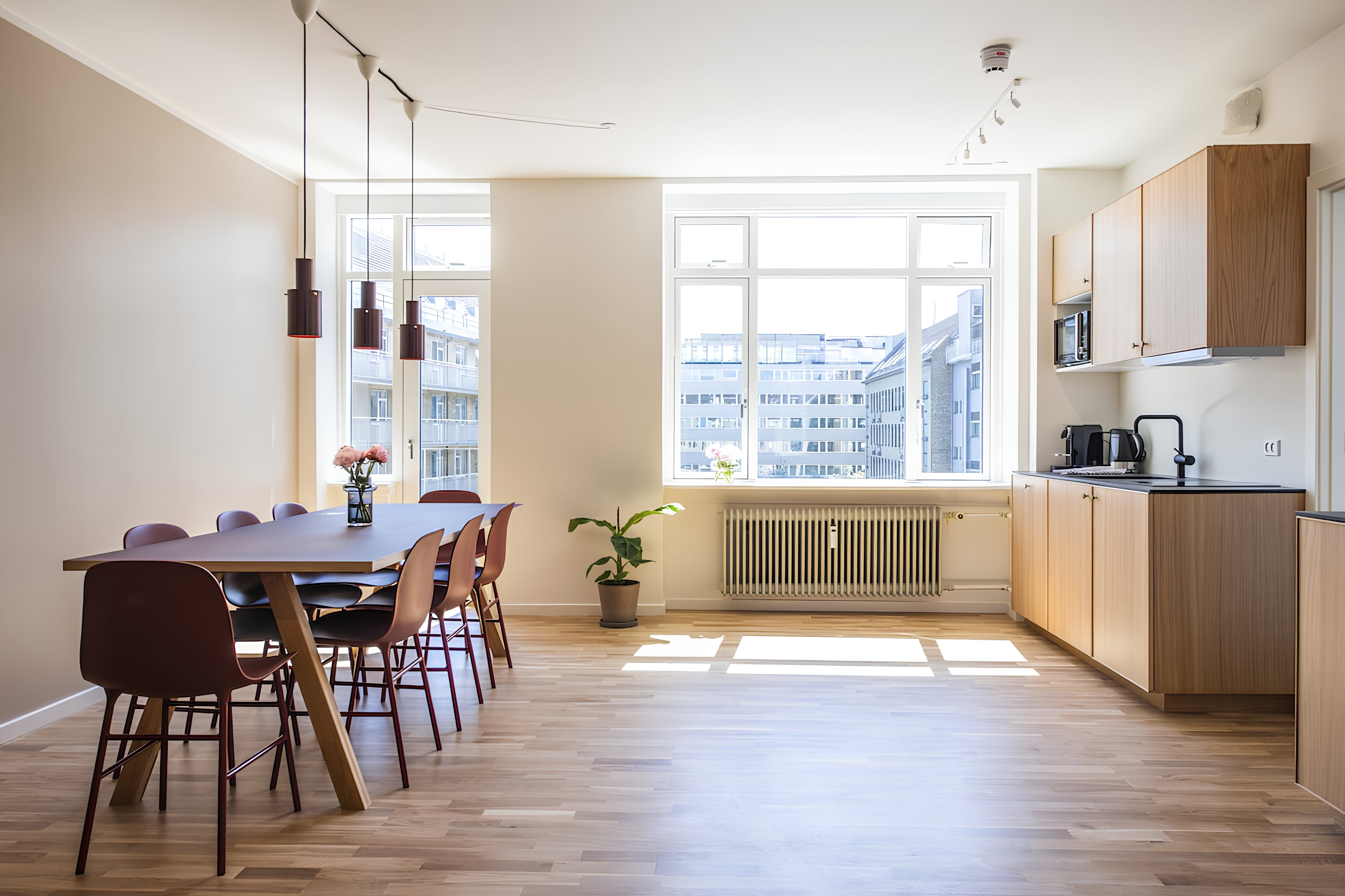 Hus Søerne København: Spacious 3-Bedroom Apartment with Seaview, Copenhagen