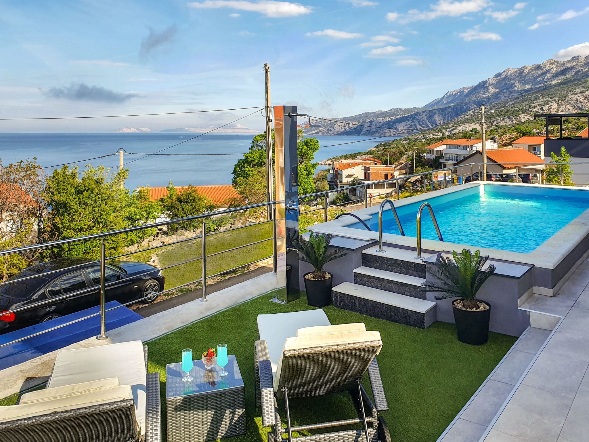 Kuca Bura Karlobag: Modern 4-Bedroom Beachfront Villa with Private Pool and Stunning Sea Views in Croatia