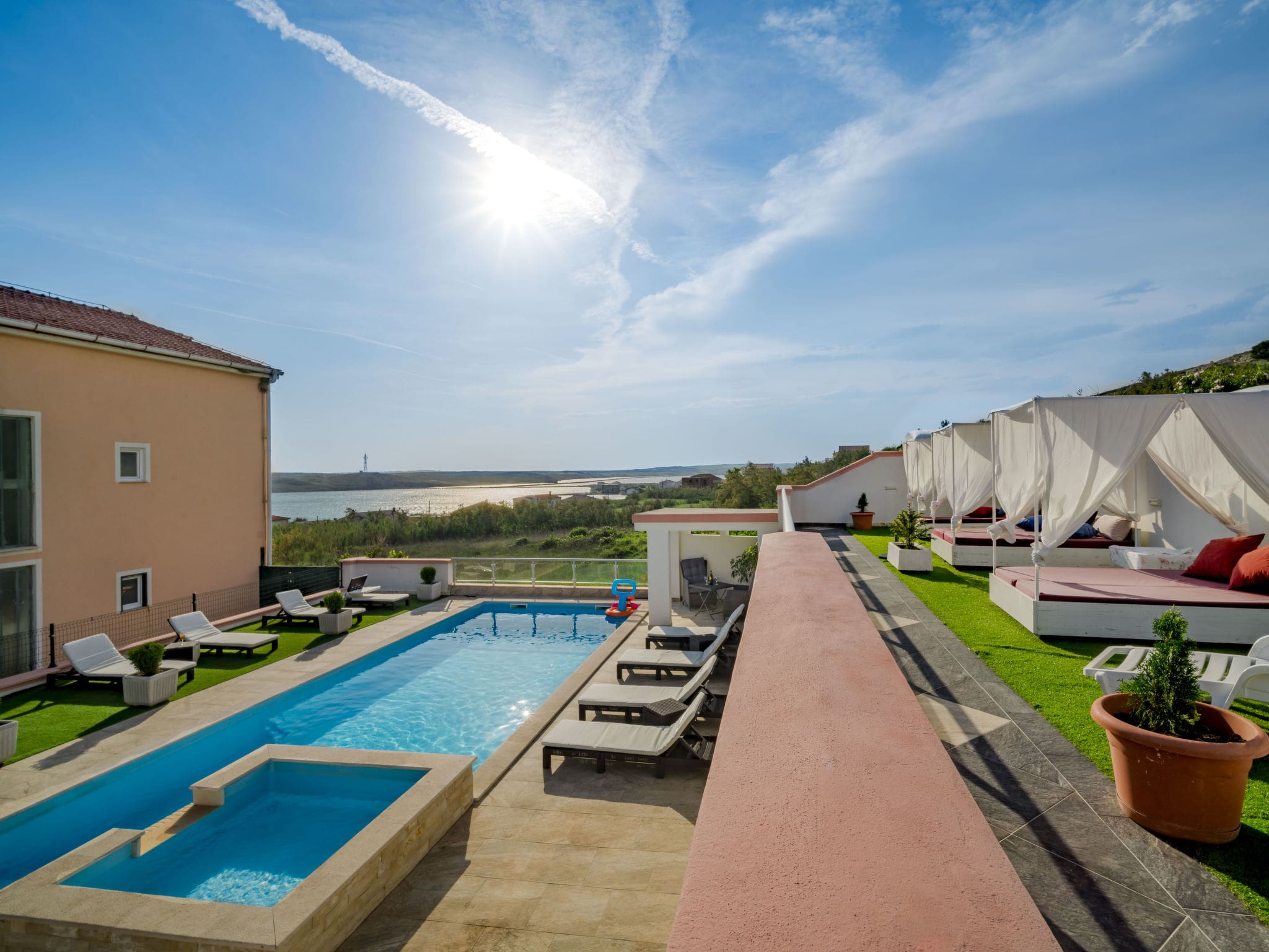 Kuca Bura Pag: Spectacular 12-Bedroom Villa with Private Pool and Sea Views for Large Groups