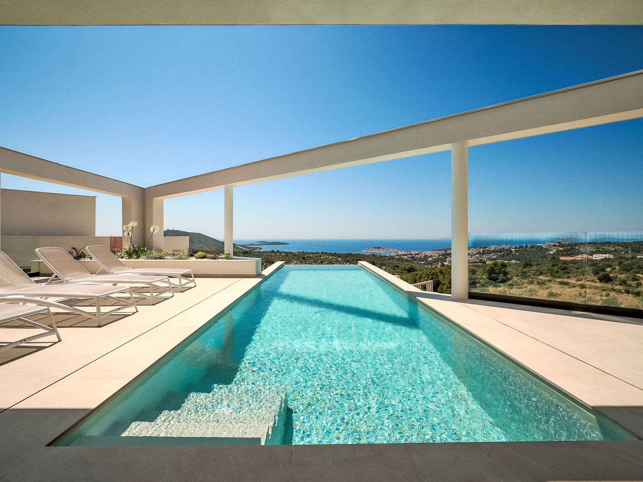 Kuća Kamenjak Primošten: Stunning 6-Bedroom Modern Villa with Private Pool and Hot Tub Near Adriatic Coast