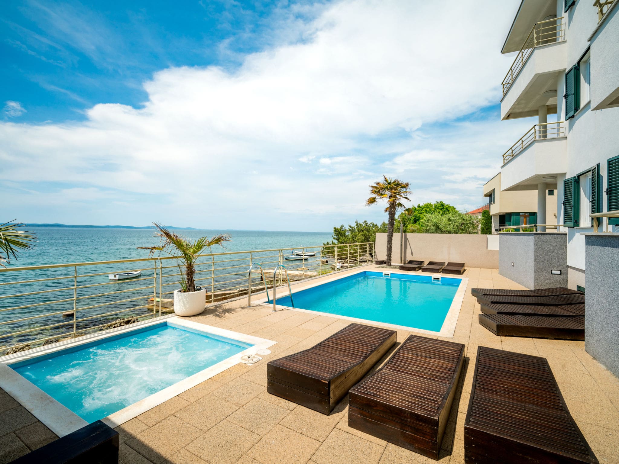 Kuća Kožino Zadar: Stunning 6-Bedroom Beachfront Property with Heated Pool and Direct Beach Access on Croatia Coast