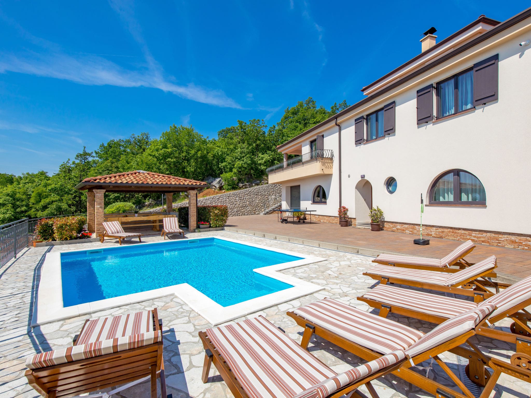 Kuca Liburnija Opatija: Stunning 6-Bedroom Family Villa with Heated Pool and Sea Views in Croatian Riviera