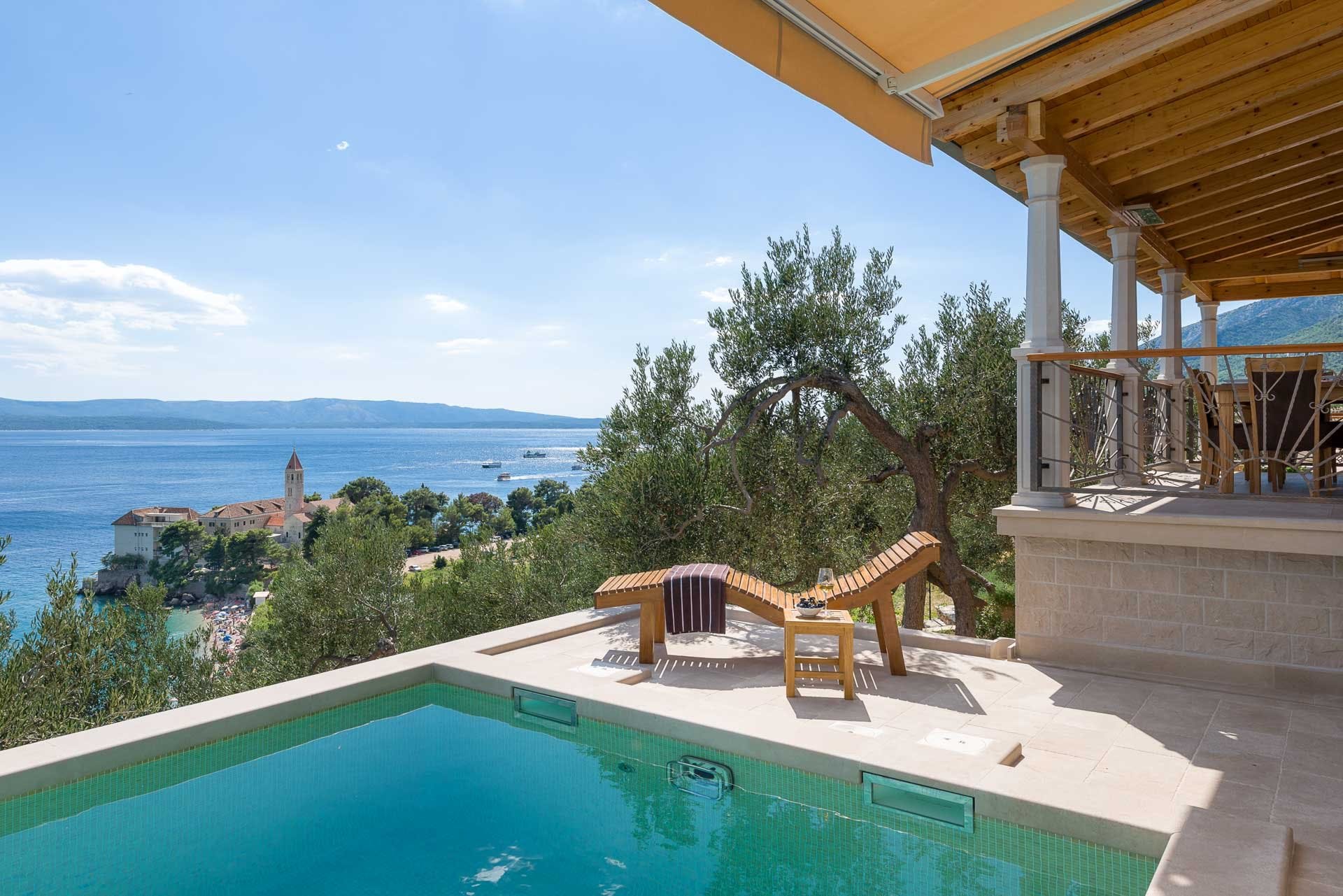 Kuća Marjan Split Split 24: Luxury 3-Bedroom Apartment with Seaview and Pool, Split