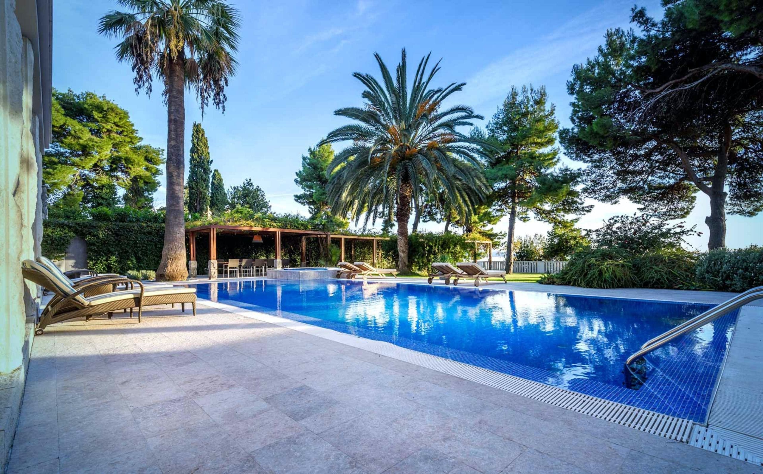 Kuća Marjan Split Split 7: Spacious 5-Bedroom Luxury Apartment with Seaview and Pool, Split