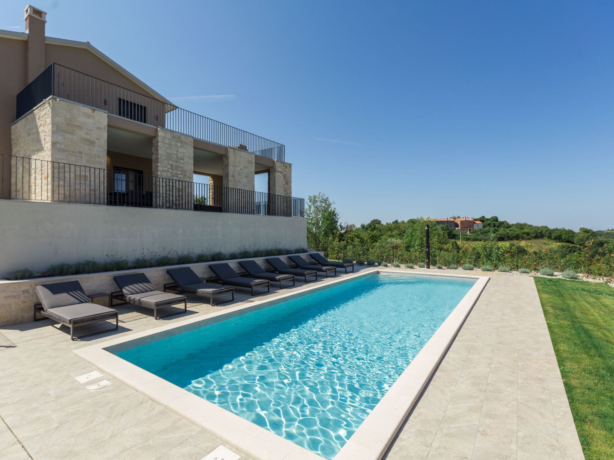 Kuca Tramuntana Buje: Stunning Four-Bedroom Villa with Private Pool and Sea Views in Istrian Countryside
