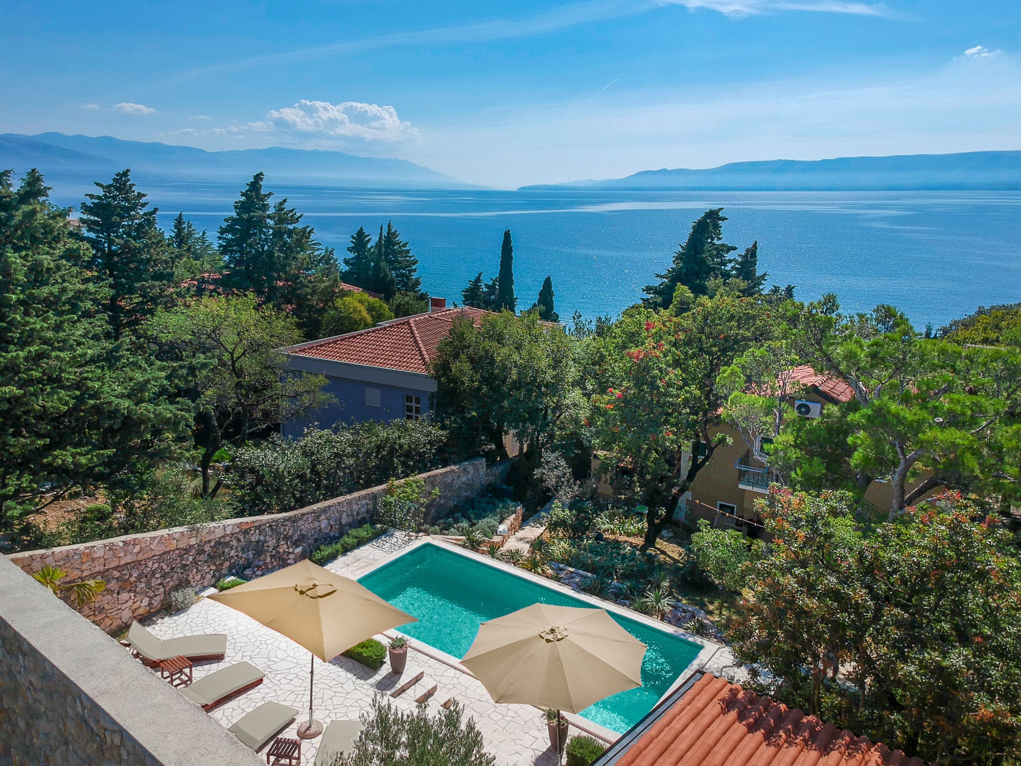 Kuca Velebit Novi Vinodolski: Beachfront Holiday Villa with Private Heated Pool and Sauna in Croatian Coastal Paradise