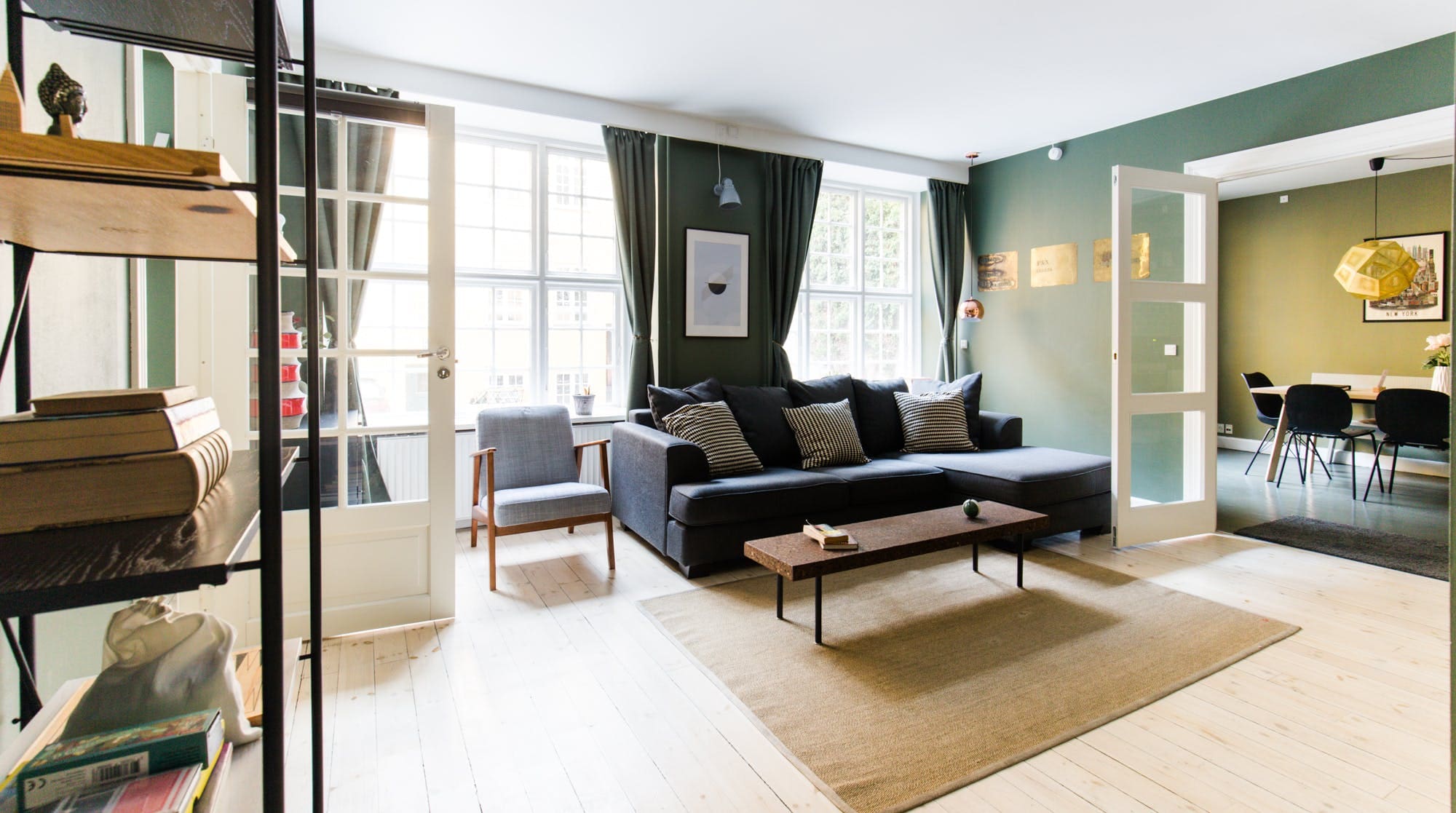 Lejlighed Havnefront Nyhavn: Charming 3-Bedroom Apartment with Seaview, Nyhavn, Copenhagen