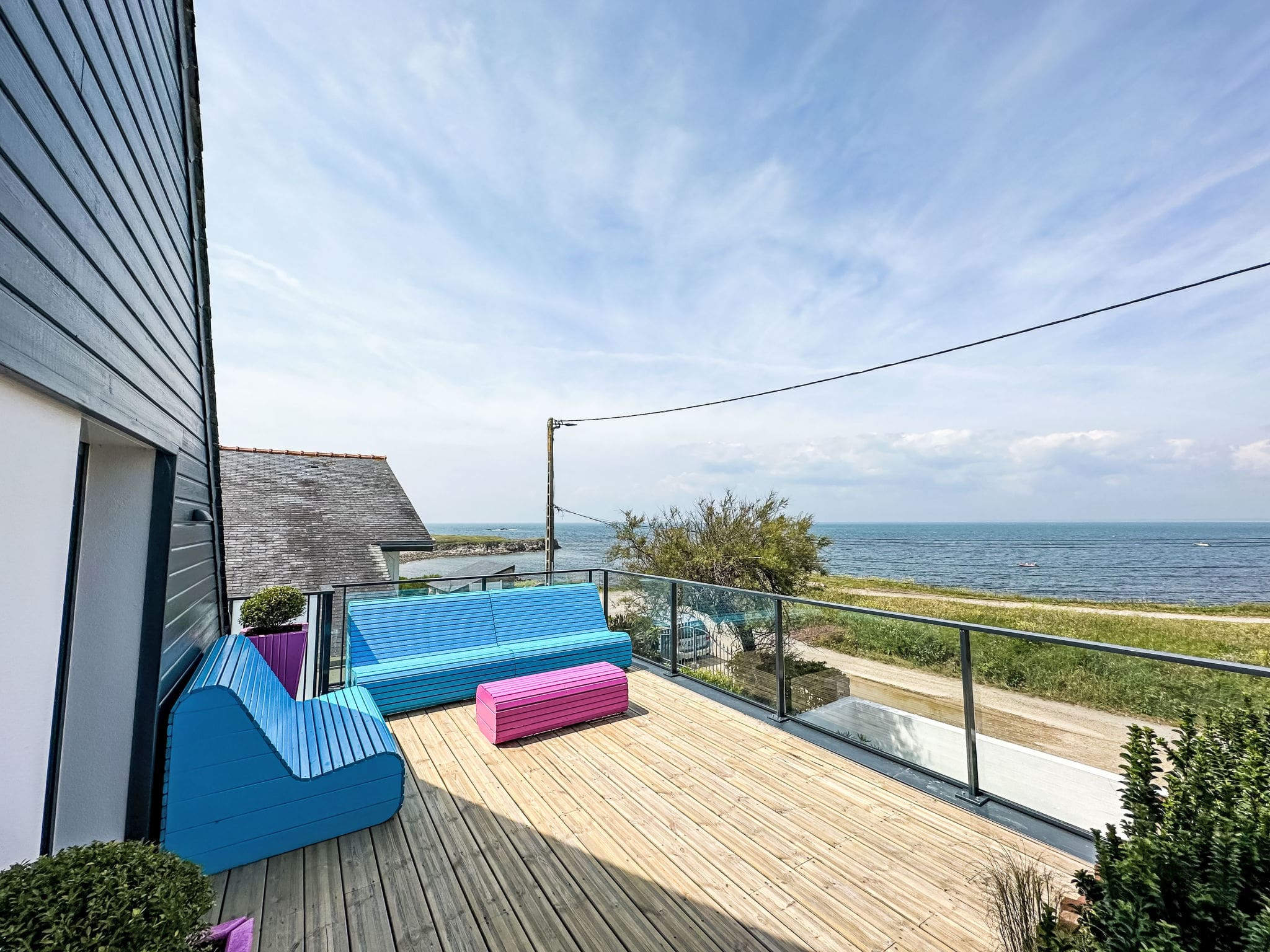 Maison Gavres Quiberon: Stunning 4-Bedroom Beachfront House with Sea Views Just 50 Meters from the Beach