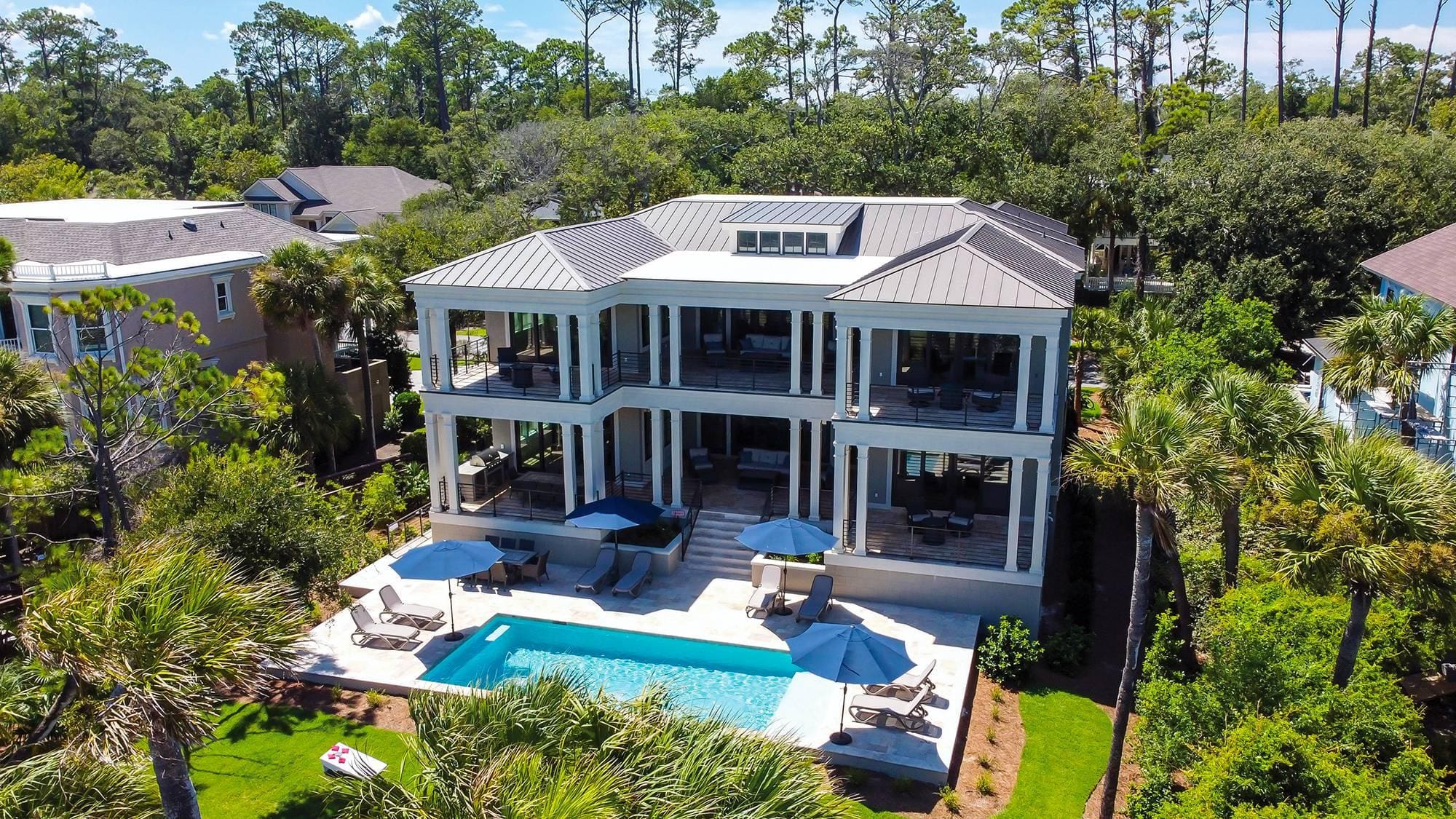 Manor Palmetto HiltonHead: Luxury 6-Bedroom Villa with Private Pool and Sea Views, Hilton Head