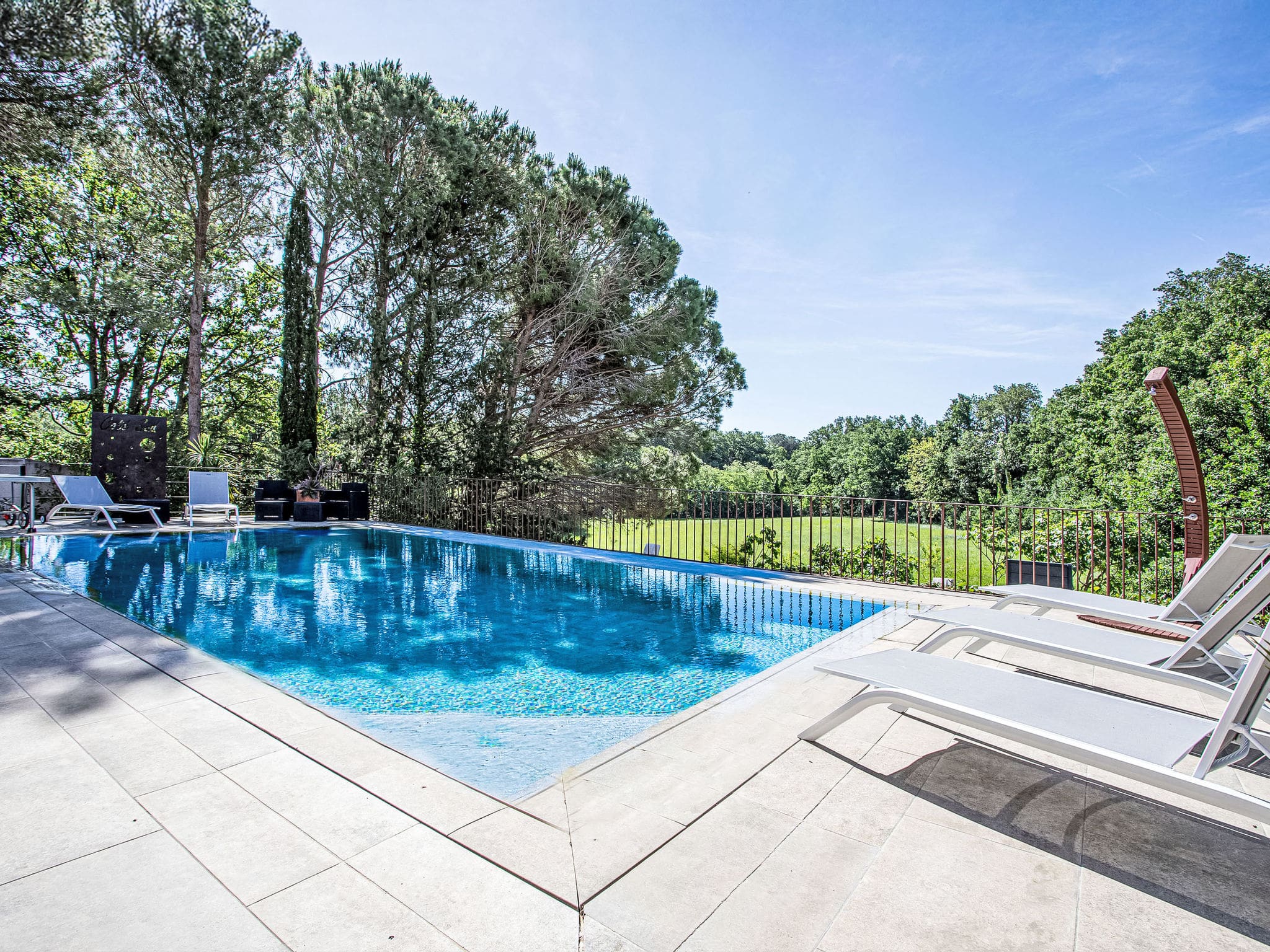 Mas Canigou Fourques: Luxury 4-Bedroom Villa with Heated Private Pool and Countryside Views in Fourques France