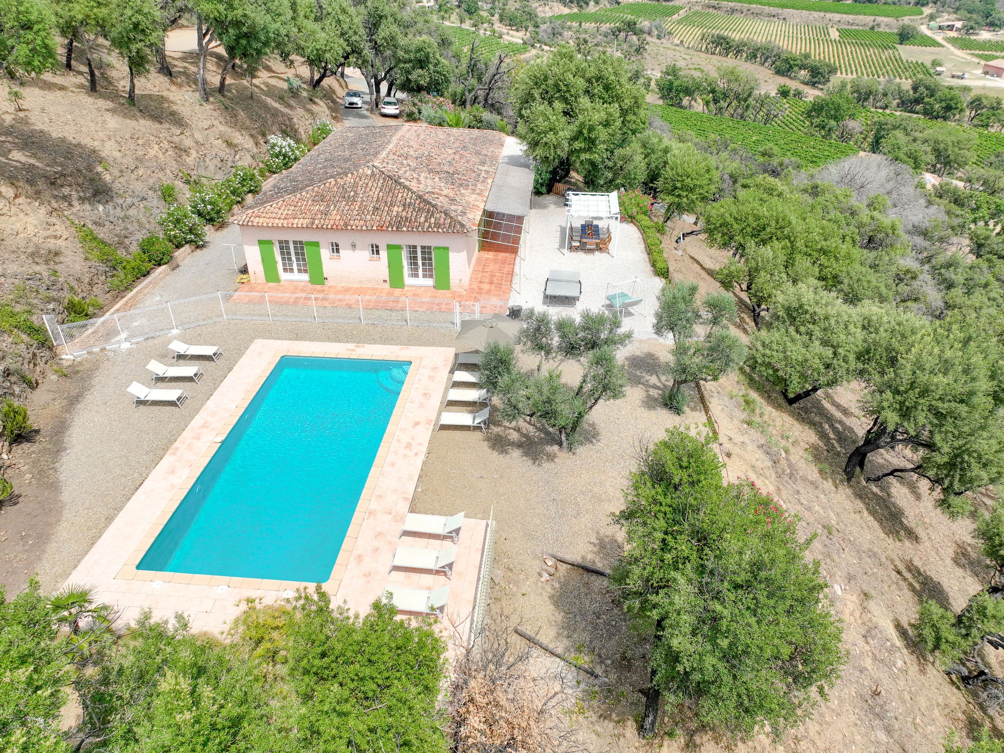 Mas Mistral Grimaud: Stunning Five-Bedroom Provençal Estate with Private Pool and Vineyard Views in French Riviera