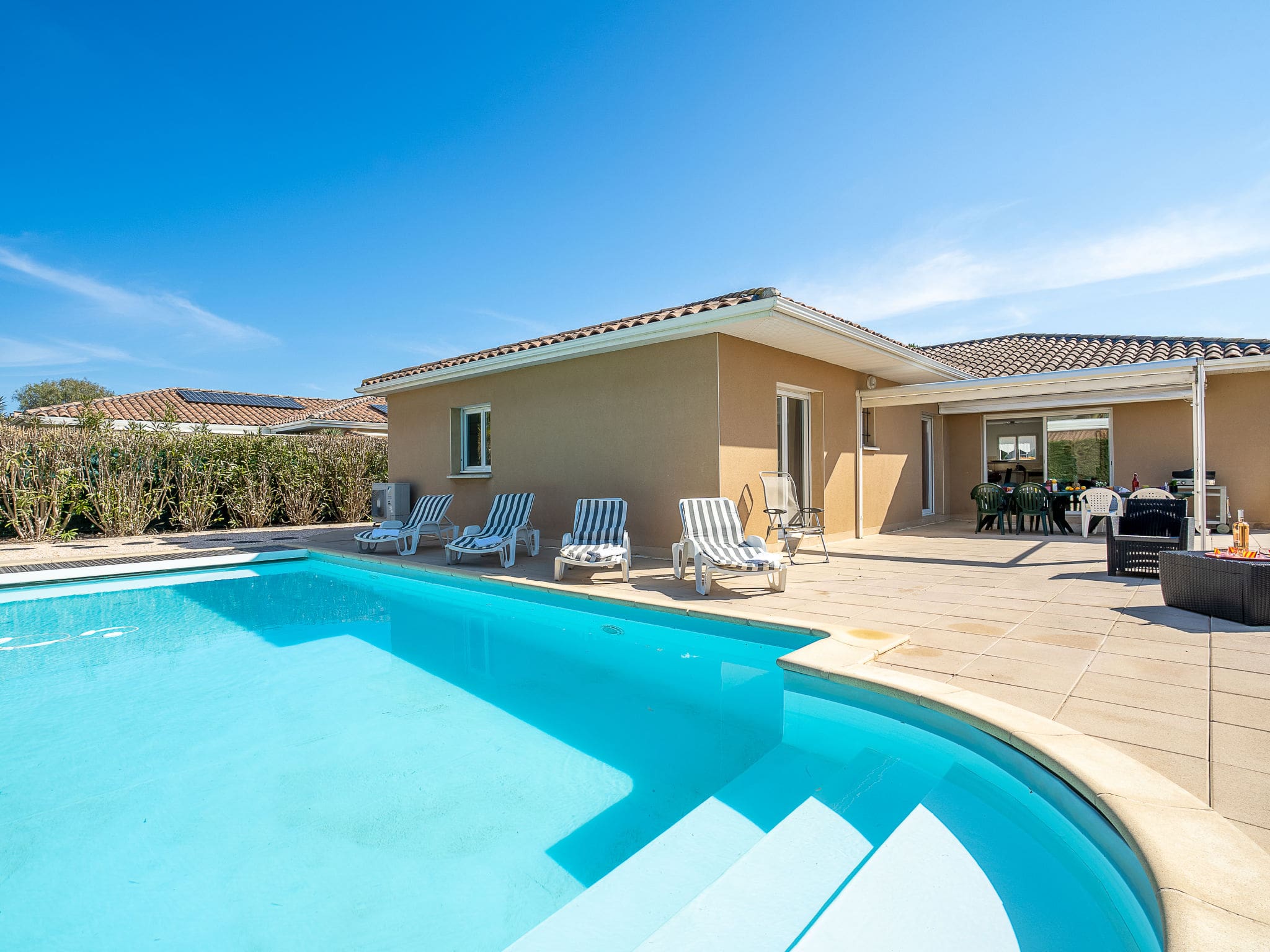 Mas Tramuntane Canet: Stunning 4-Bedroom Contemporary Villa with Heated Private Pool in French Catalonia
