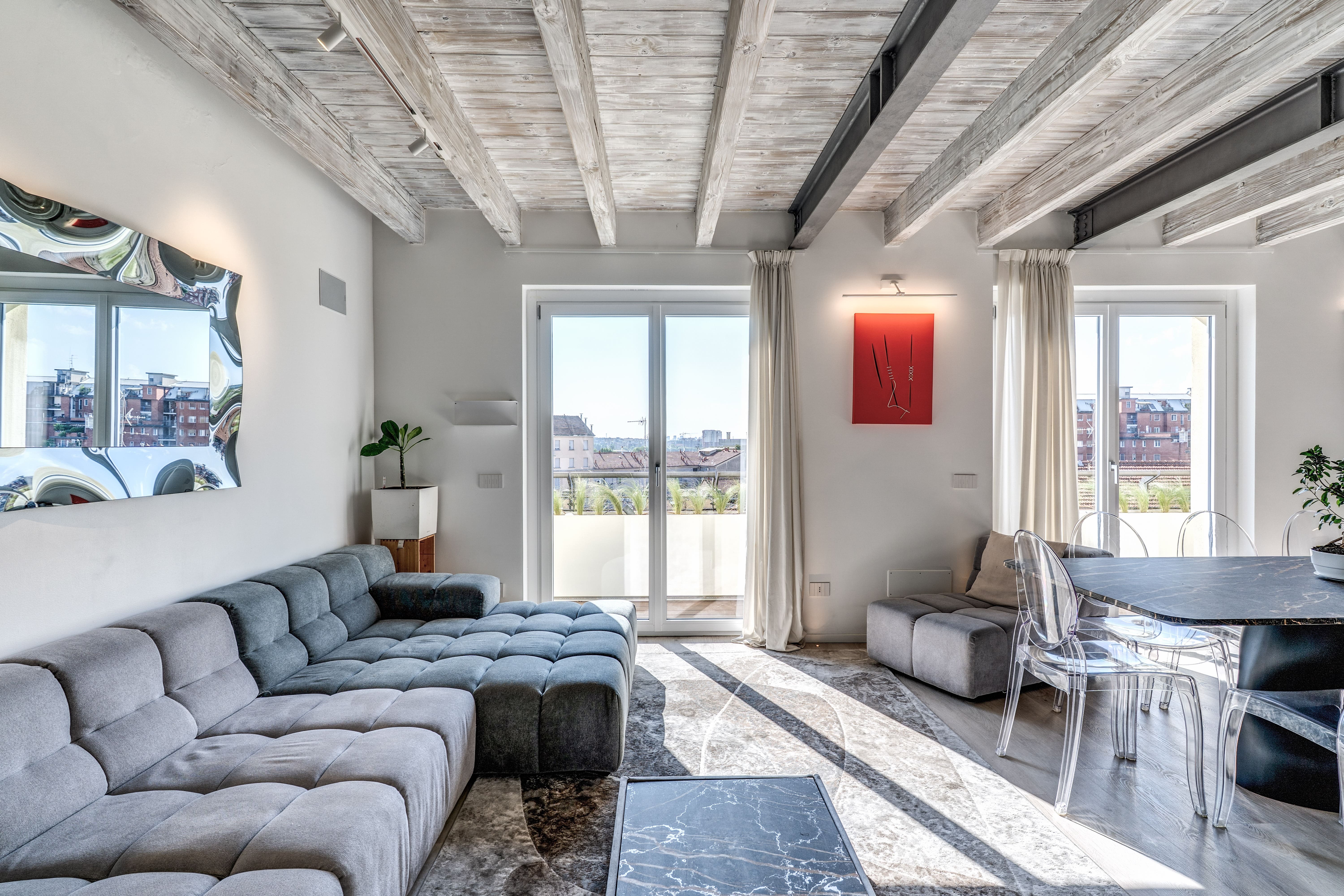 Palazzo Breva Farini: 4-Bedroom Penthouse with Pool and Sauna, Zona Farini, Milan