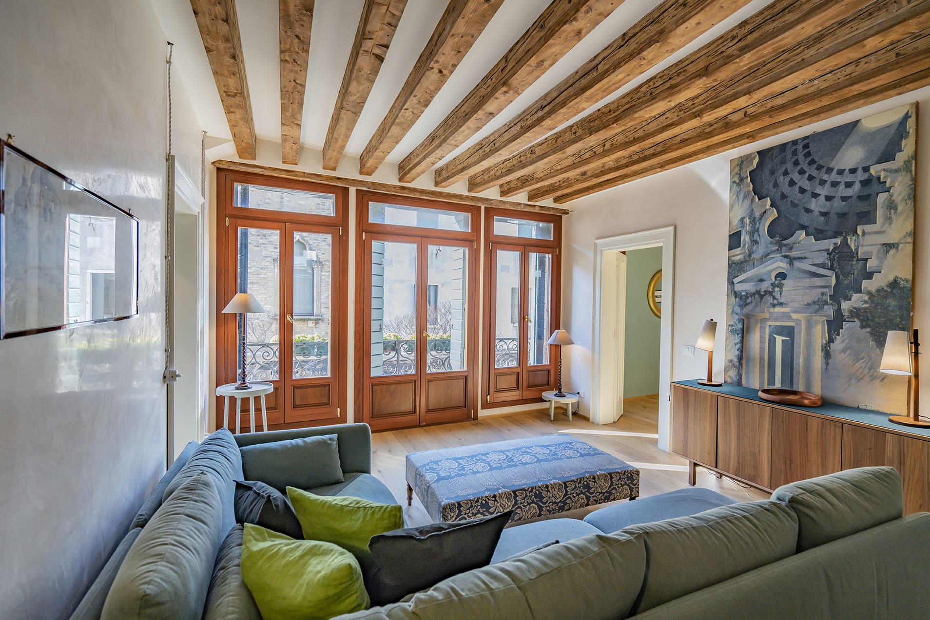 Palazzo Salute Venezia: Luxury 2-Bedroom Apartment with Seaview and Air-Con, Venice San Marco