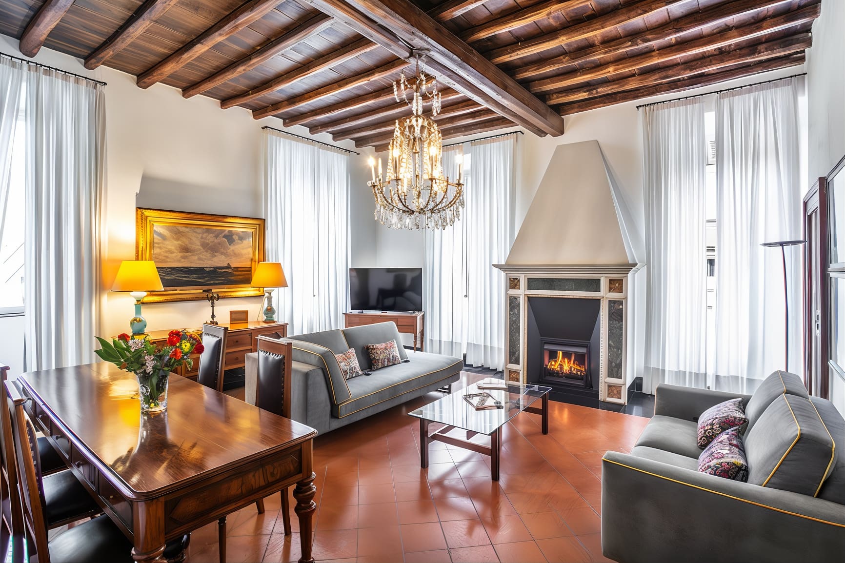 Palazzo Torlonia Roma: Elegant 5-Bedroom Apartment Near Spanish Steps, Rome
