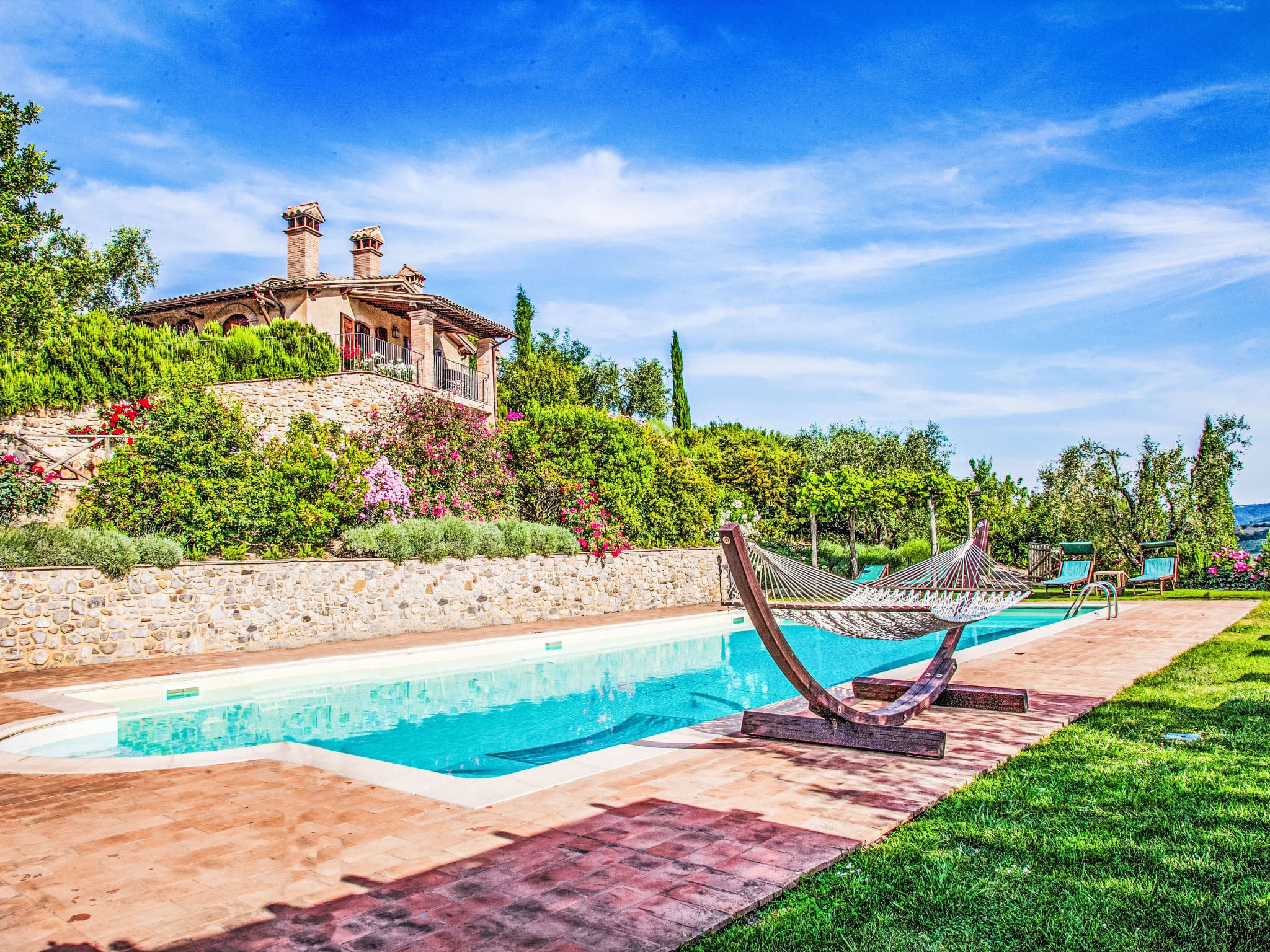 Palazzo Tufo Orvieto: Historic 8-Bedroom Country Estate with Private Pool and Gardens in Umbrian Countryside