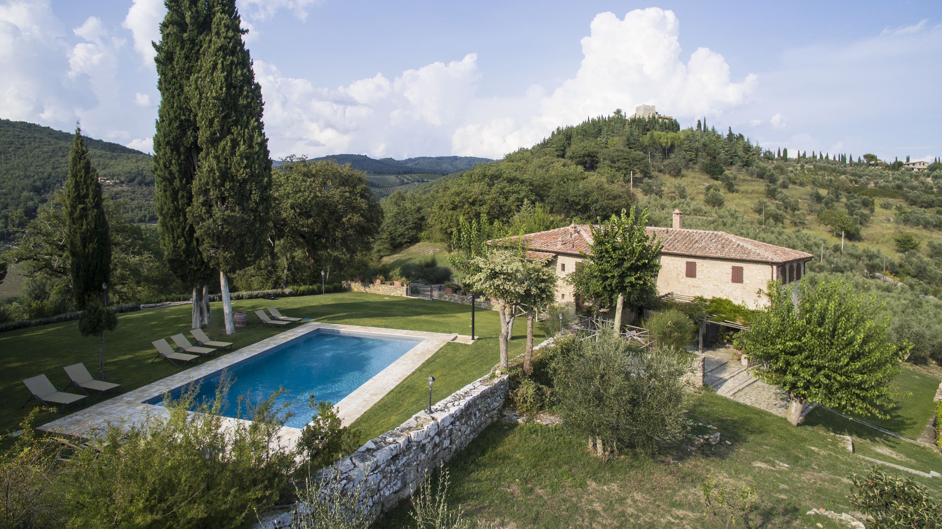 Palazzo Vertine Chianti: Luxury 5-Bedroom Apartment with Pool, Chianti