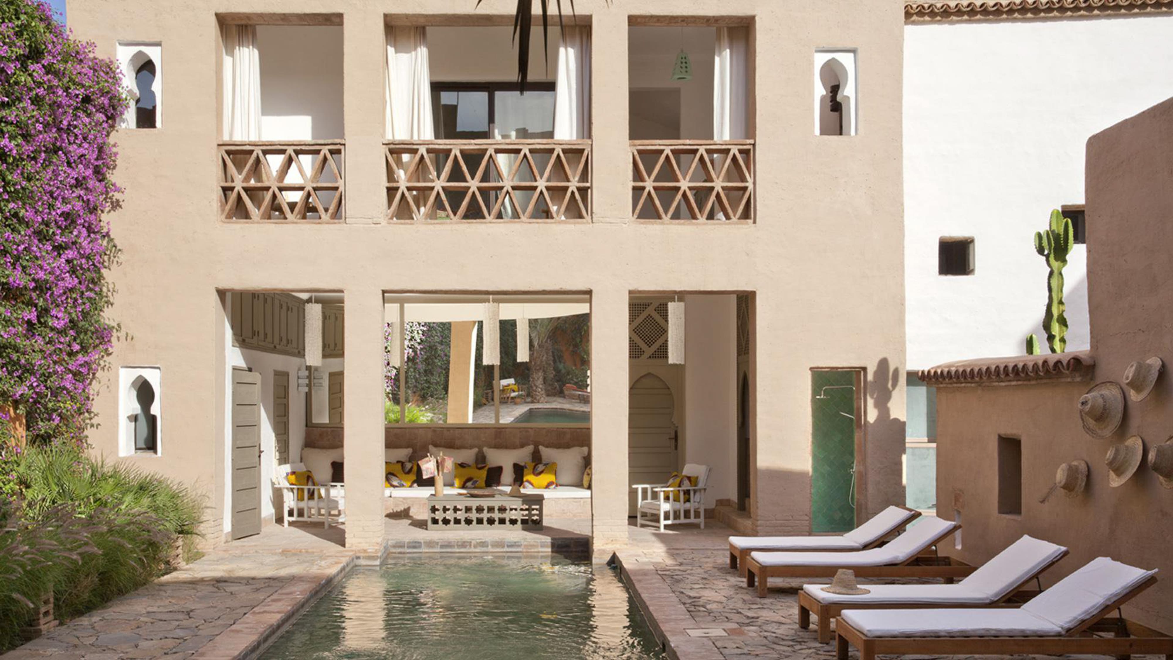 Riad Al Baraka: Historic 8-Bedroom Fondouk Apartment with Swimming Pool, Taroudant Morocco