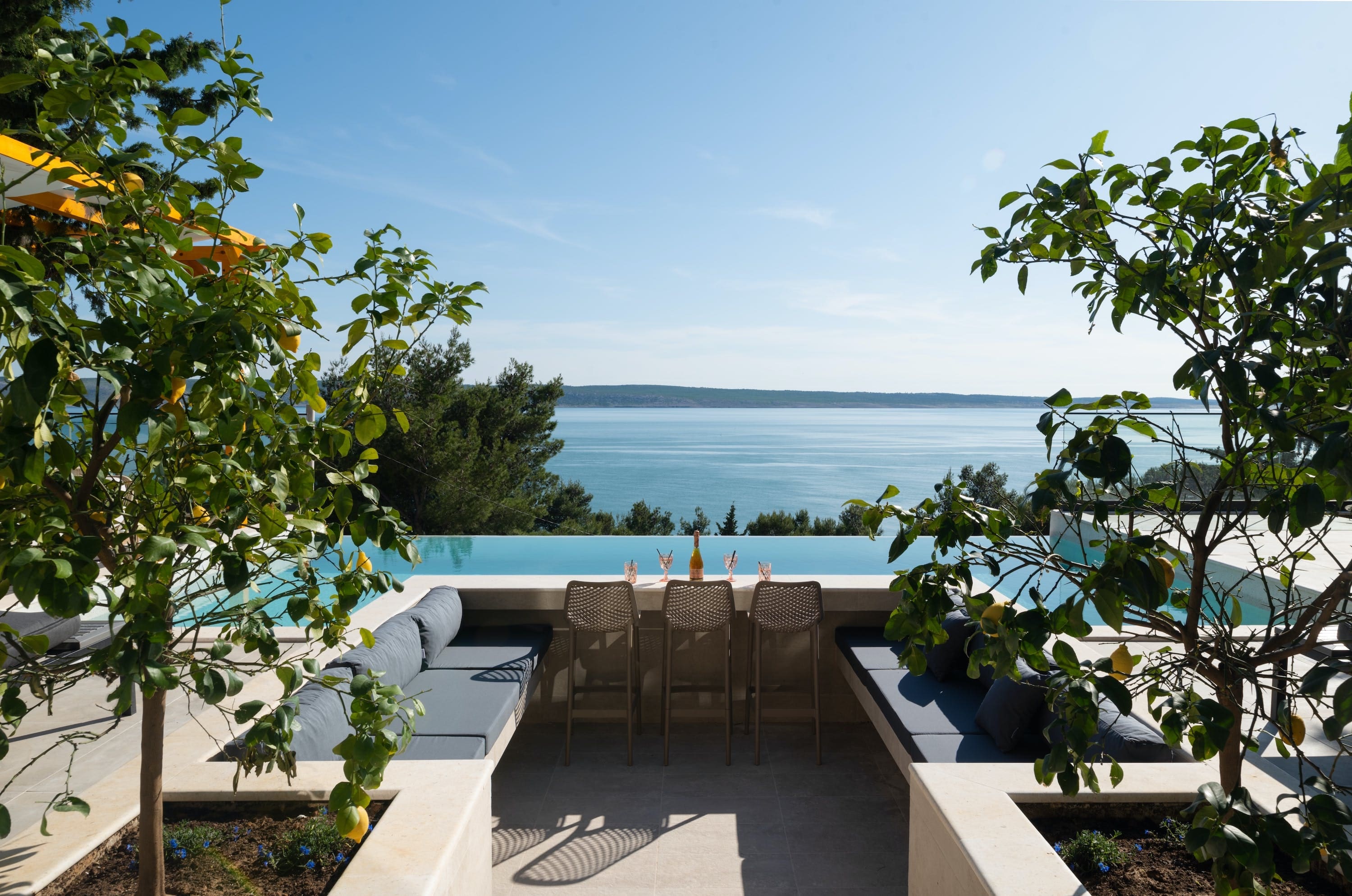 Vila Kristalno More: Luxury Villa Zadar County with Sea Views, Heated Pool and Sauna – Sleeps 12