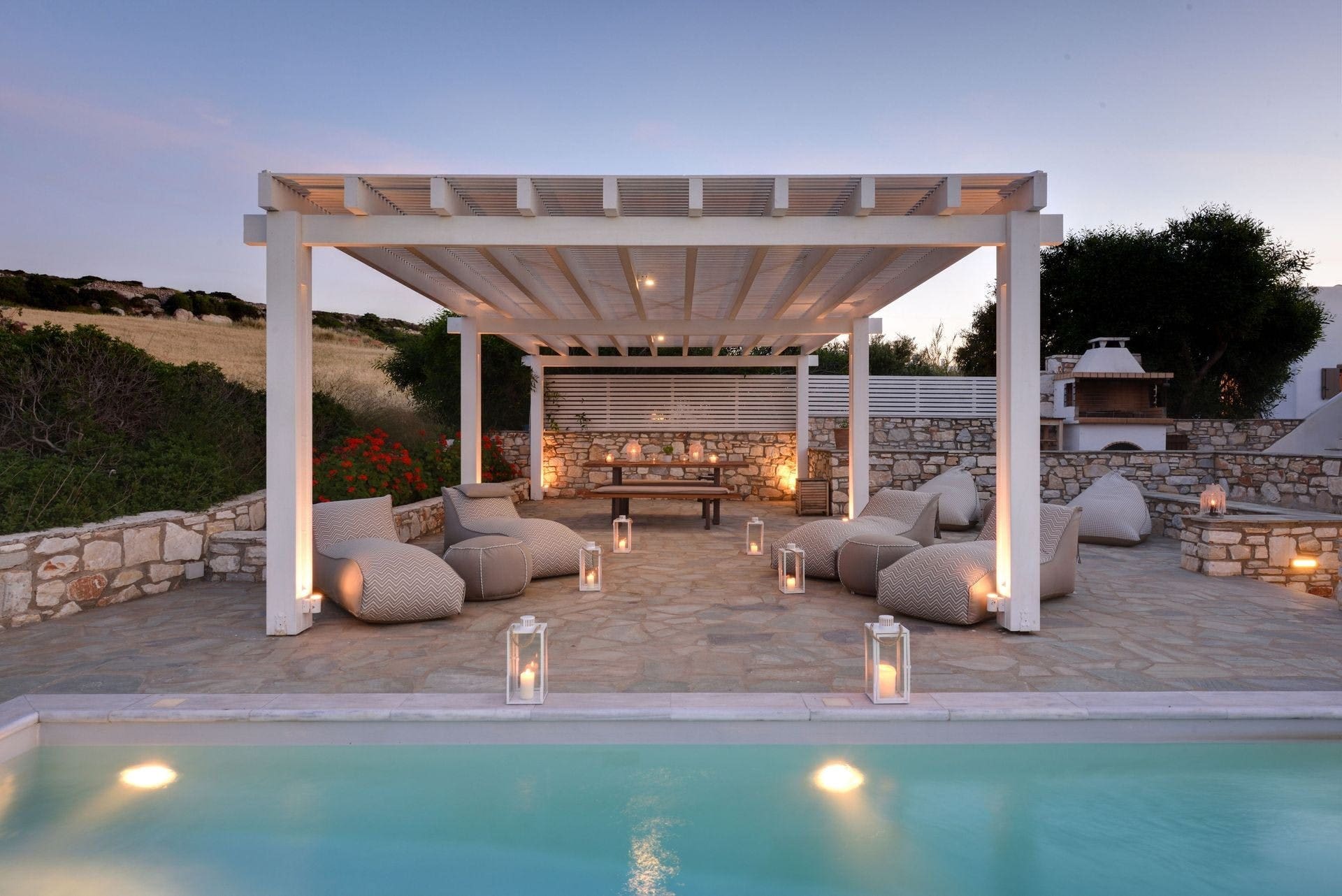 Villa Aegeon Naoussa: Luxury 4-Bedroom Apartment with Pool and Sea Views, Paros