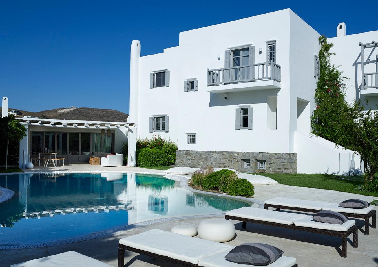 Villa Aigaio Panorama: Spectacular 8-Bedroom Beachfront Apartment with Private Pool and Sea Views, Tinos Greece