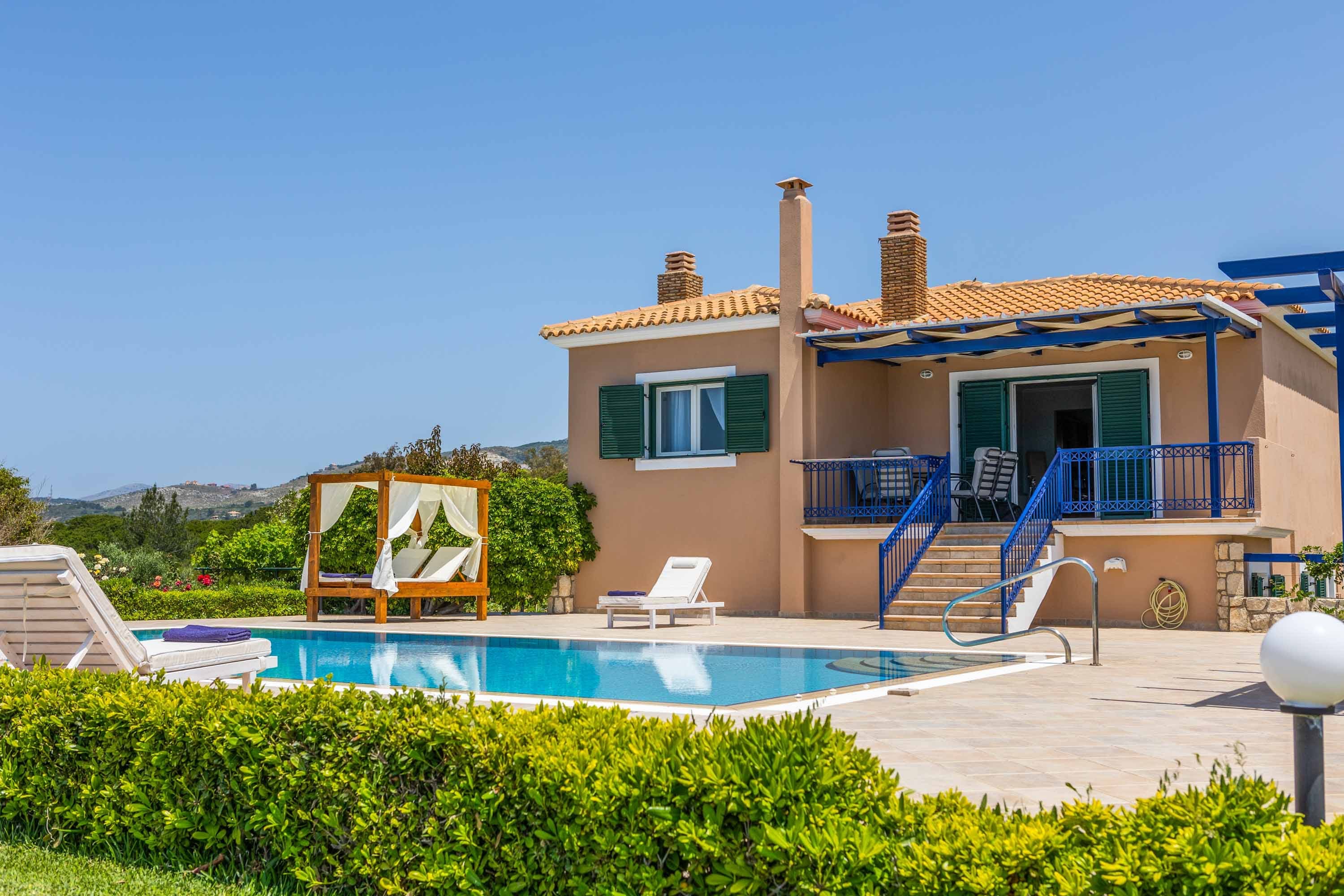 Villa Ainos Argostoli: Spacious 5-Bedroom Apartment with Seaview and Pool, Argostoli