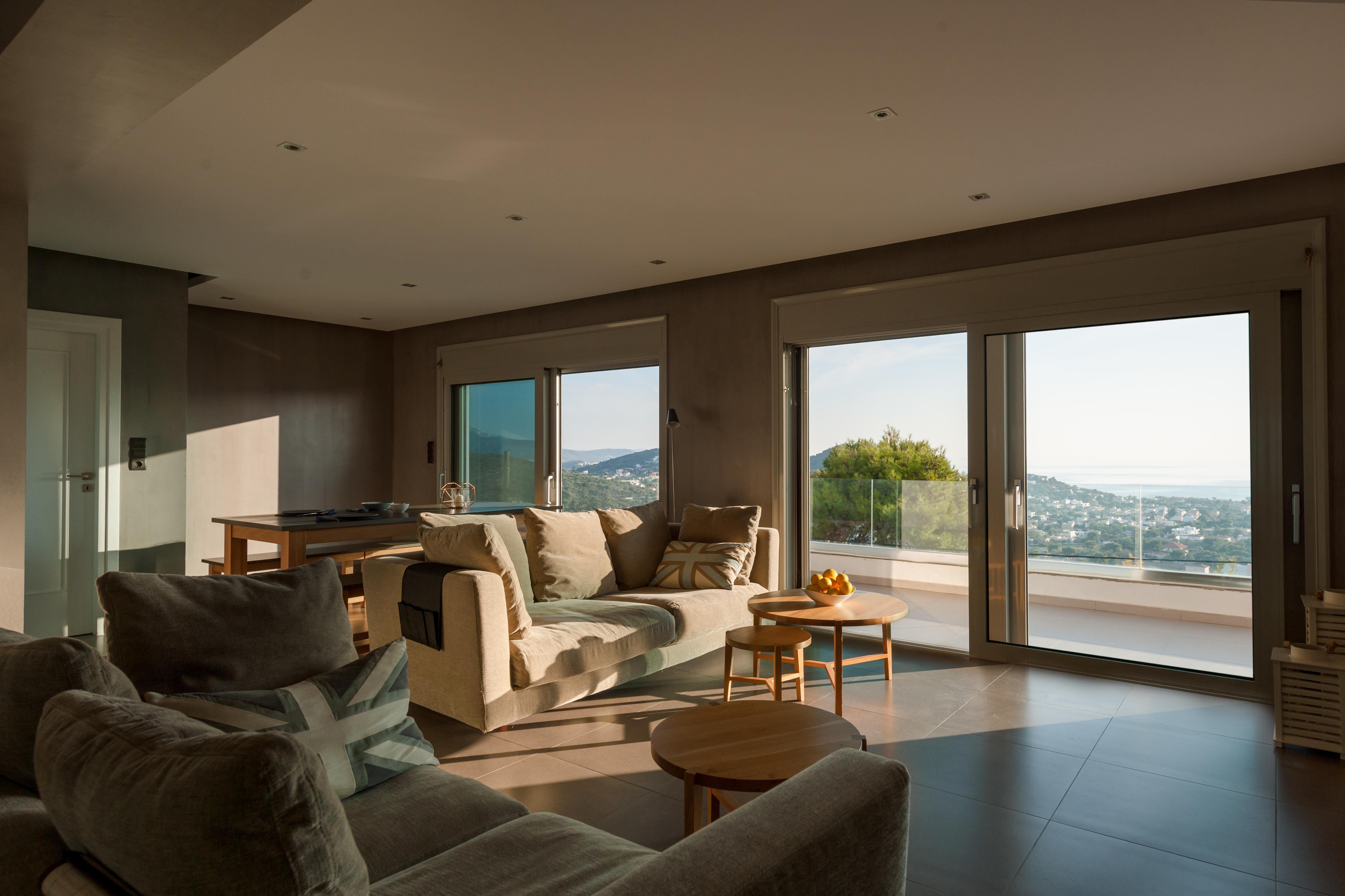 Villa Althea Attica: Luxurious 4-Bedroom Apartment with Pool and Sea Views, East Attica