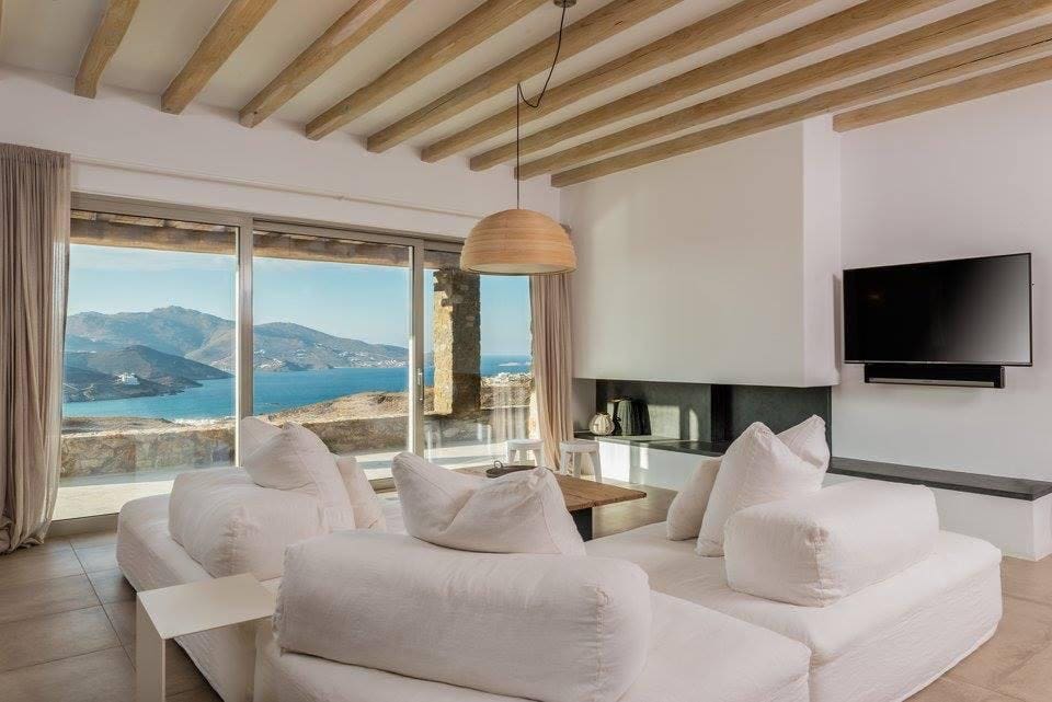 Villa Anemós Kalafati: Luxury 7-Bedroom Apartment with Infinity Pool and Sea Views, Kalafati