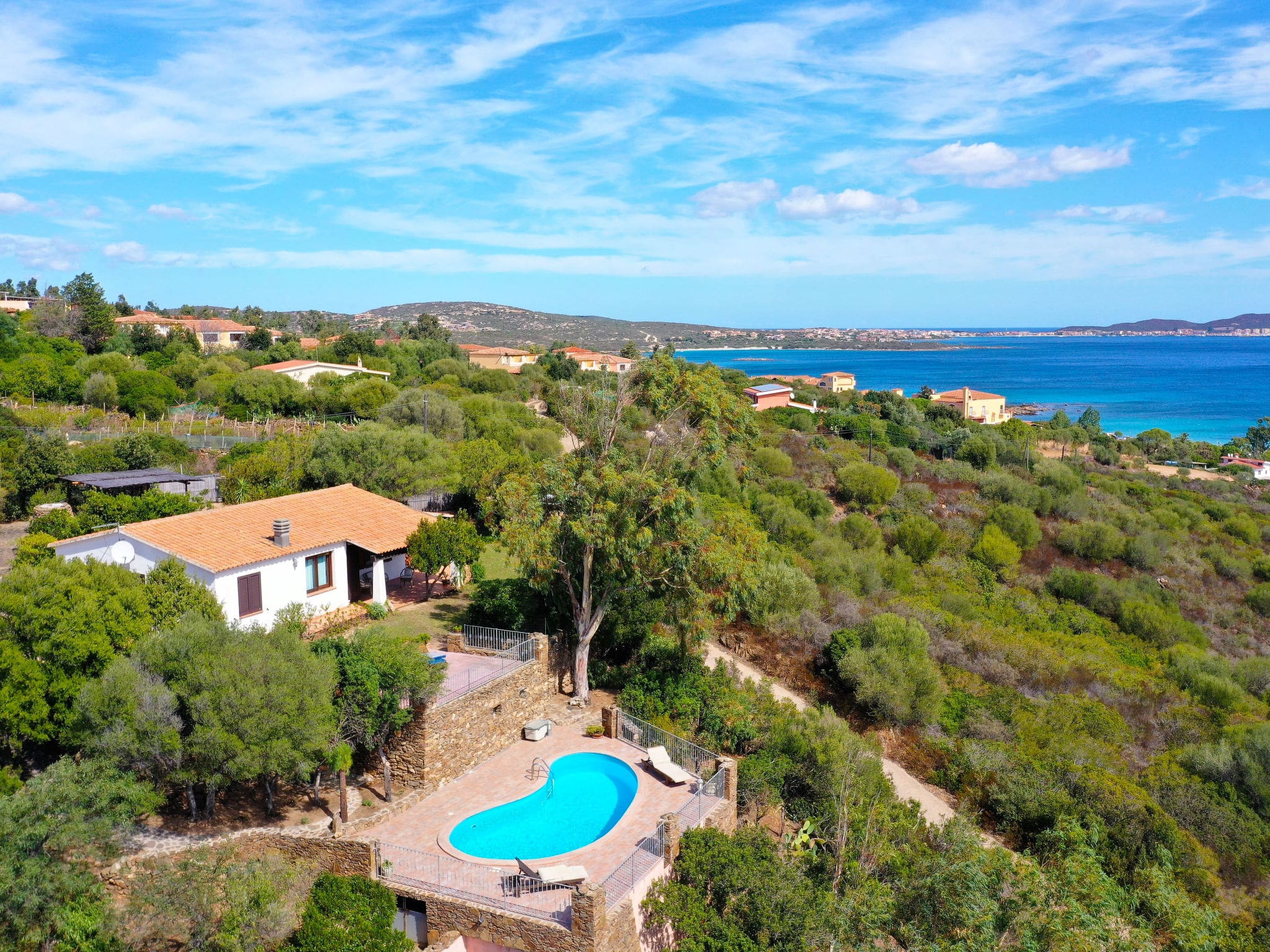 Villa Arancino Pittulongu: Stunning 3-Bedroom Villa with Private Pool and Panoramic Sea Views near Golfo Aranci
