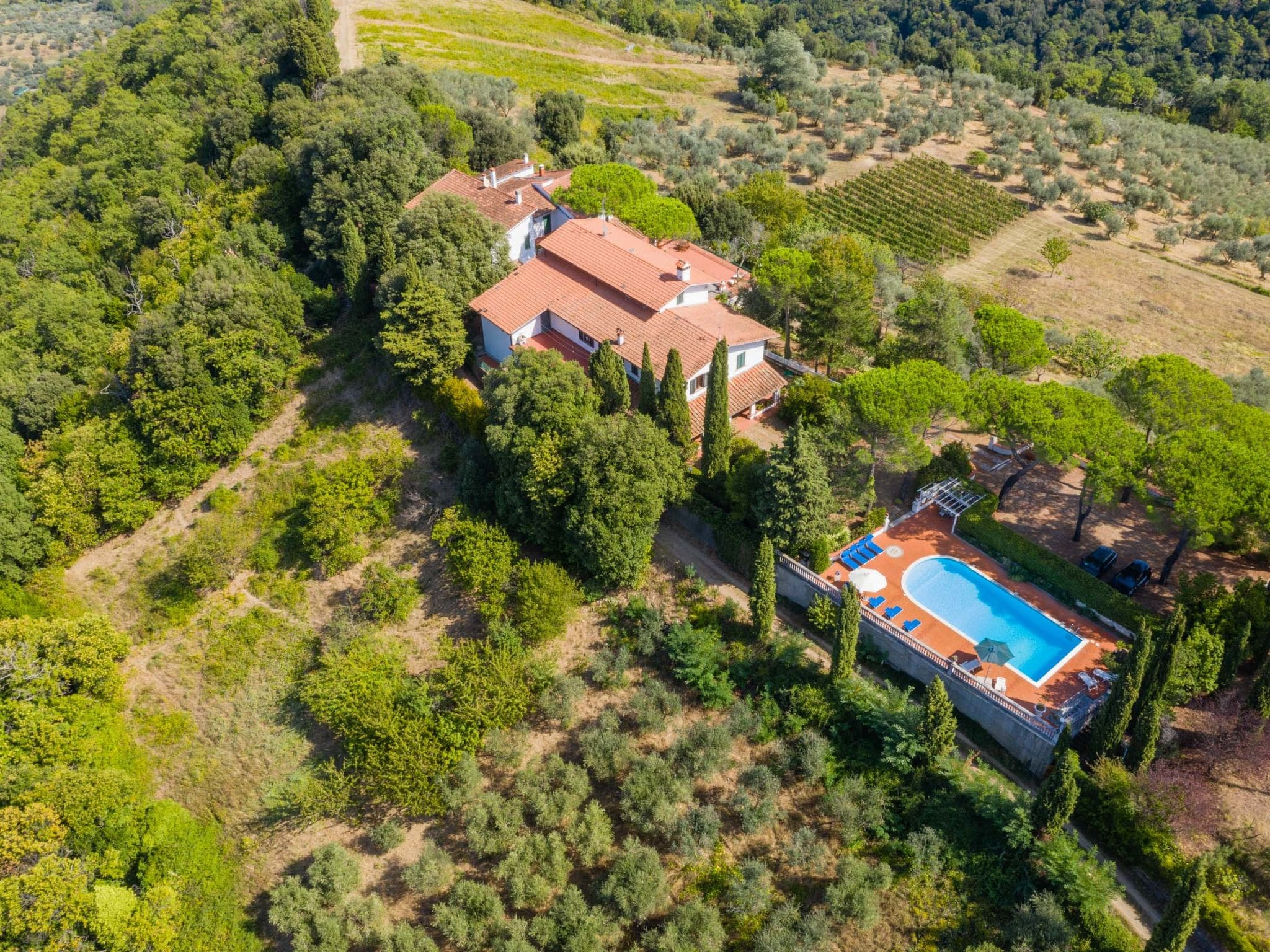 Villa Barco Carmignano: Historic 4-Bedroom Tuscan Villa with Private Pool and Panoramic Views in Medici Wine Country