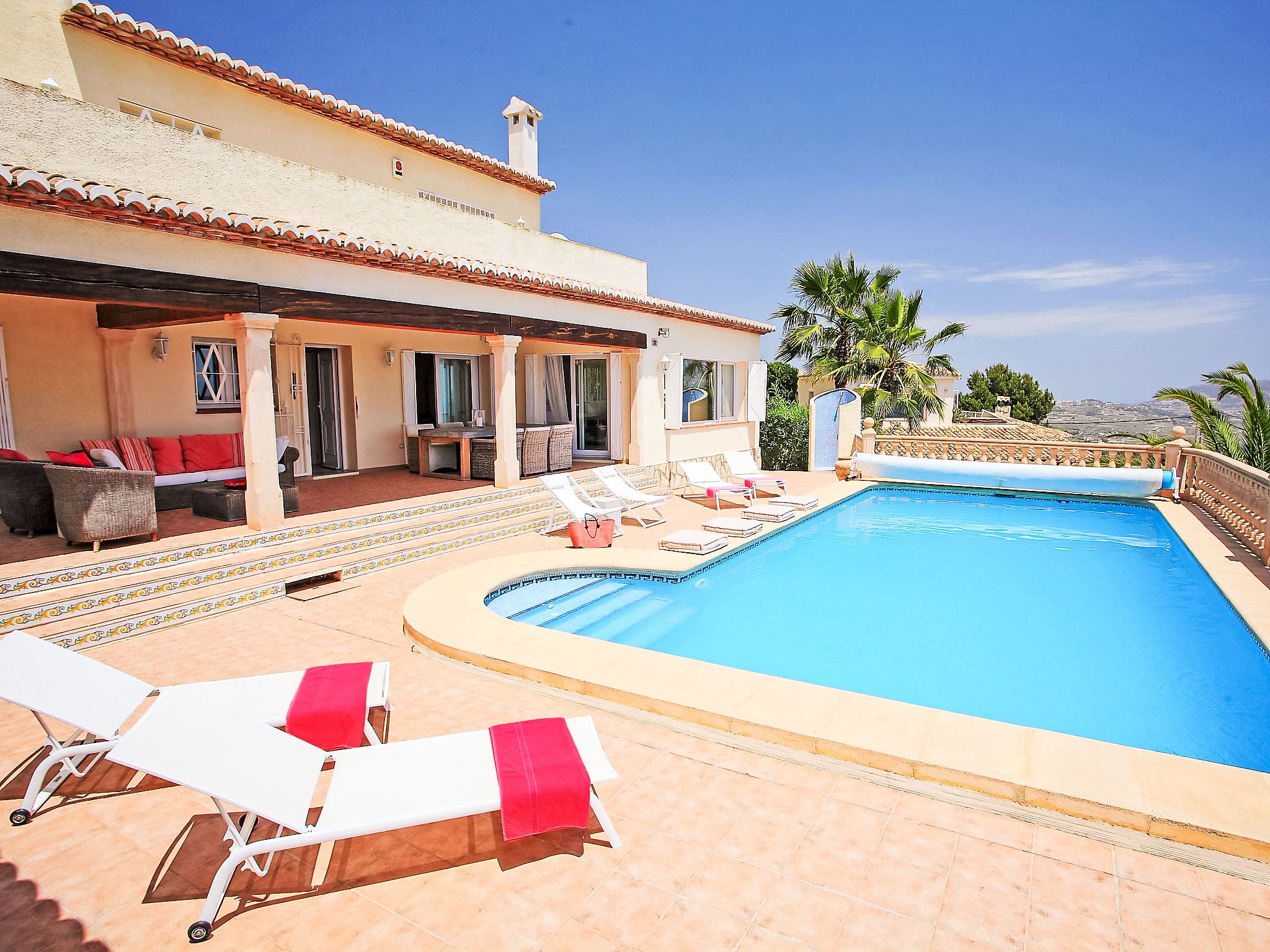 Villa Benimeit Moraira: Spacious 4-Bedroom Villa with Private Pool and Panoramic Sea Views in Costa Blanca Spain